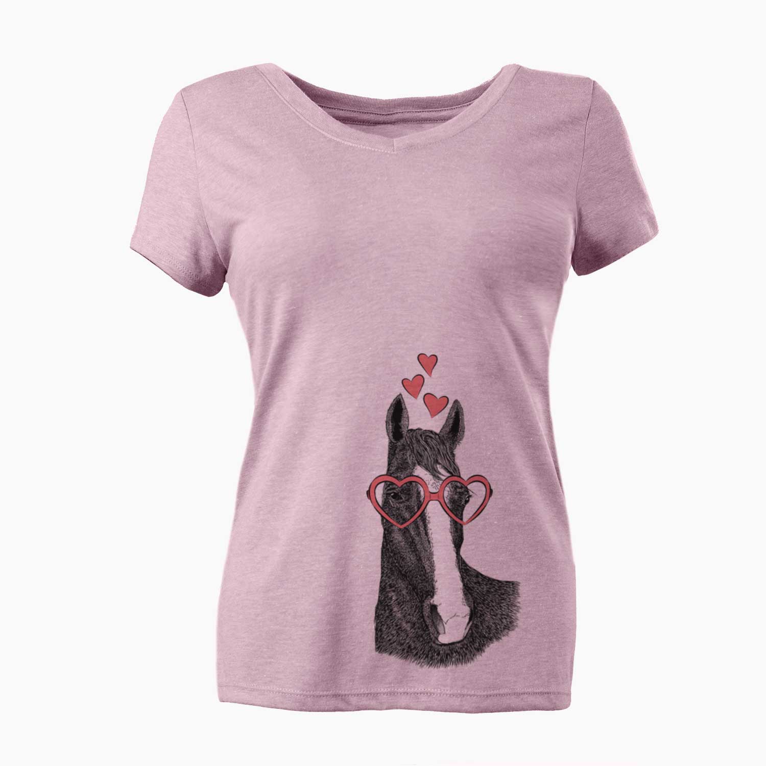 Valentine Gibson the Tennessee Walking Horse - Women's V-neck Shirt