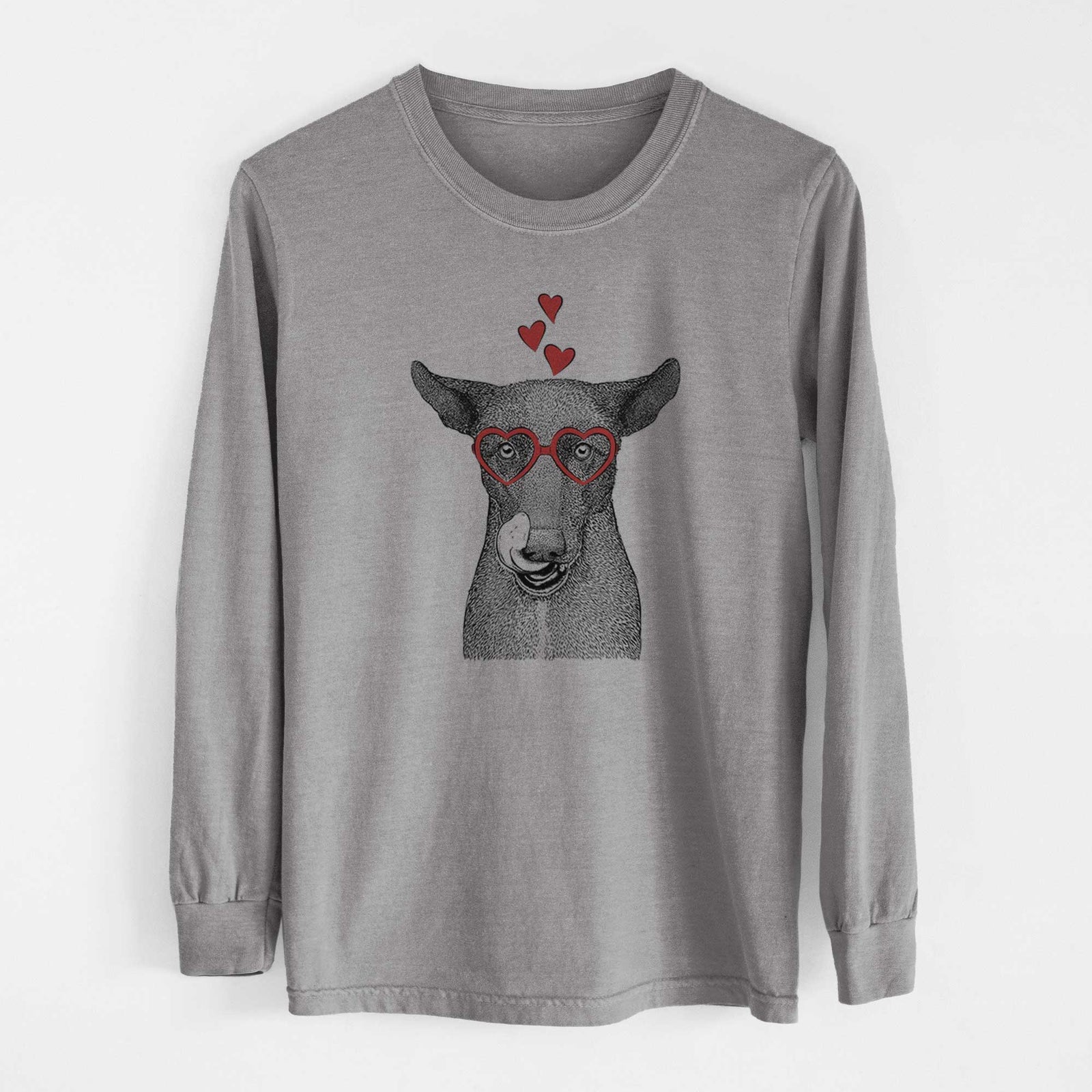 Valentine Gidget the Mexican Street Dog - Heavyweight 100% Cotton Long Sleeve