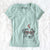 Valentine Ginger the Australian Shepherd - Women's V-neck Shirt