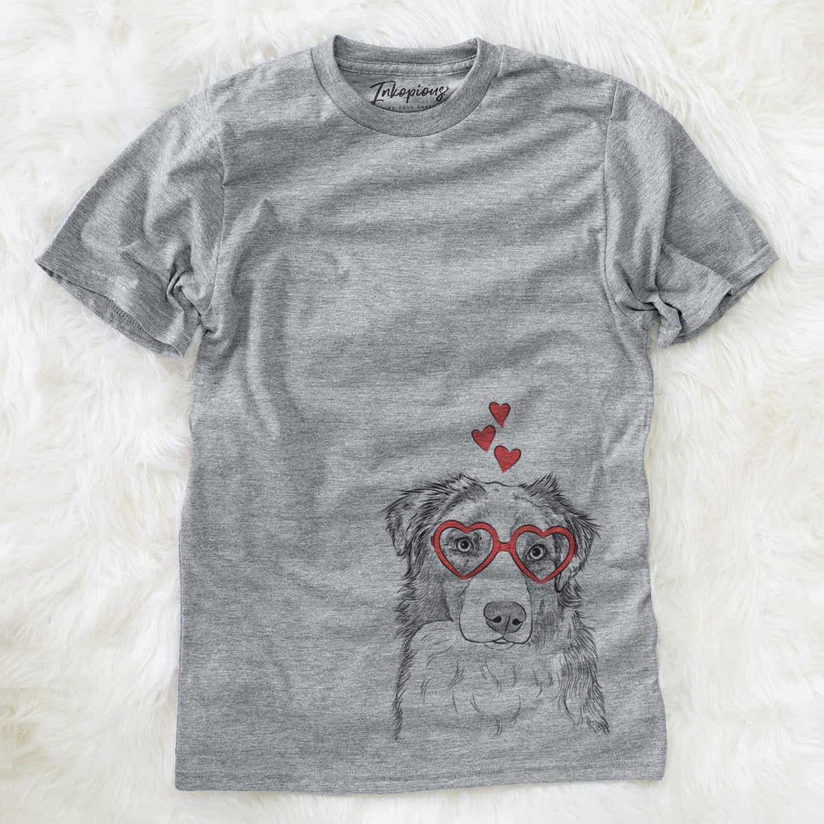 Valentine Ginger the Australian Shepherd - Unisex Crewneck