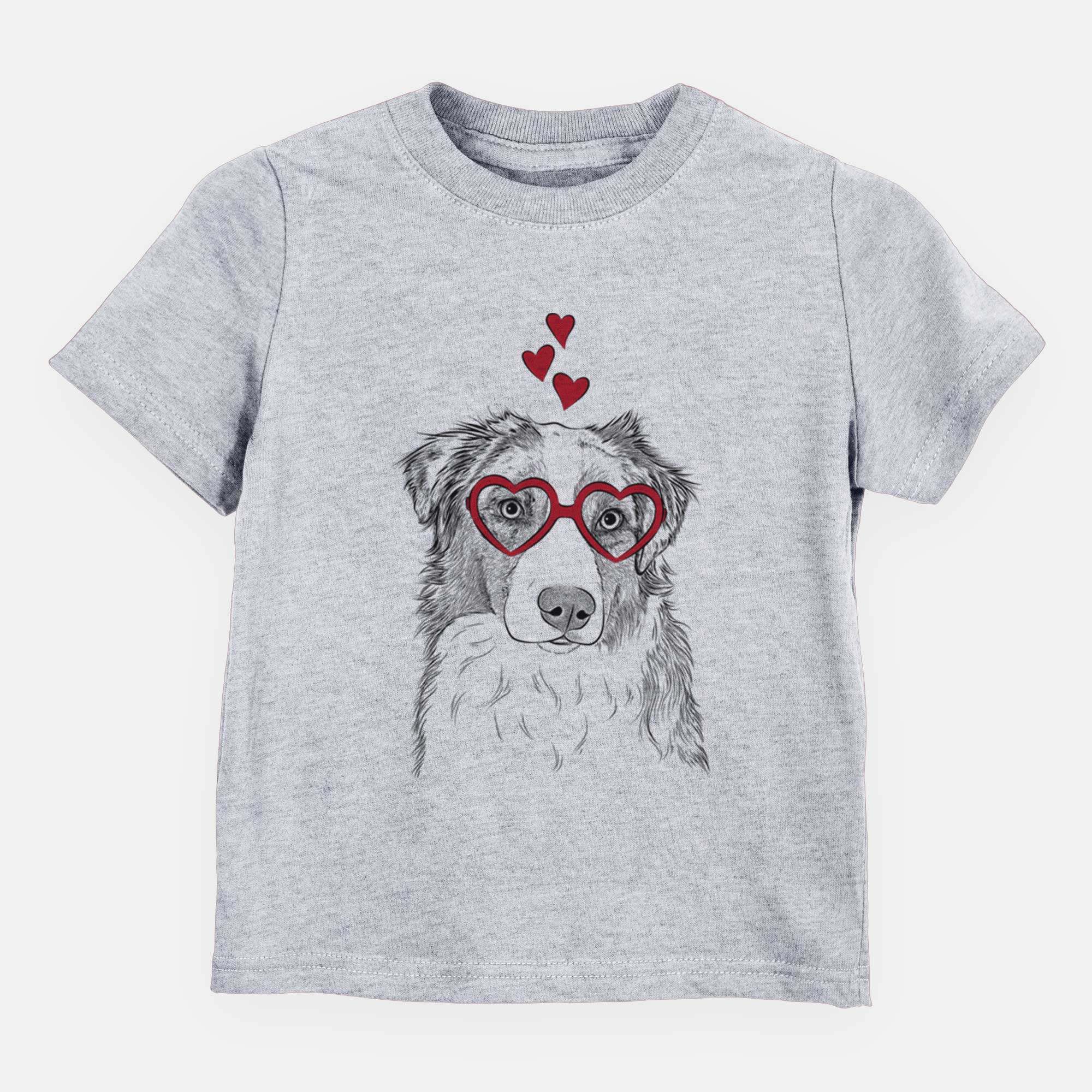 Valentine Ginger the Australian Shepherd - Kids/Youth/Toddler Shirt