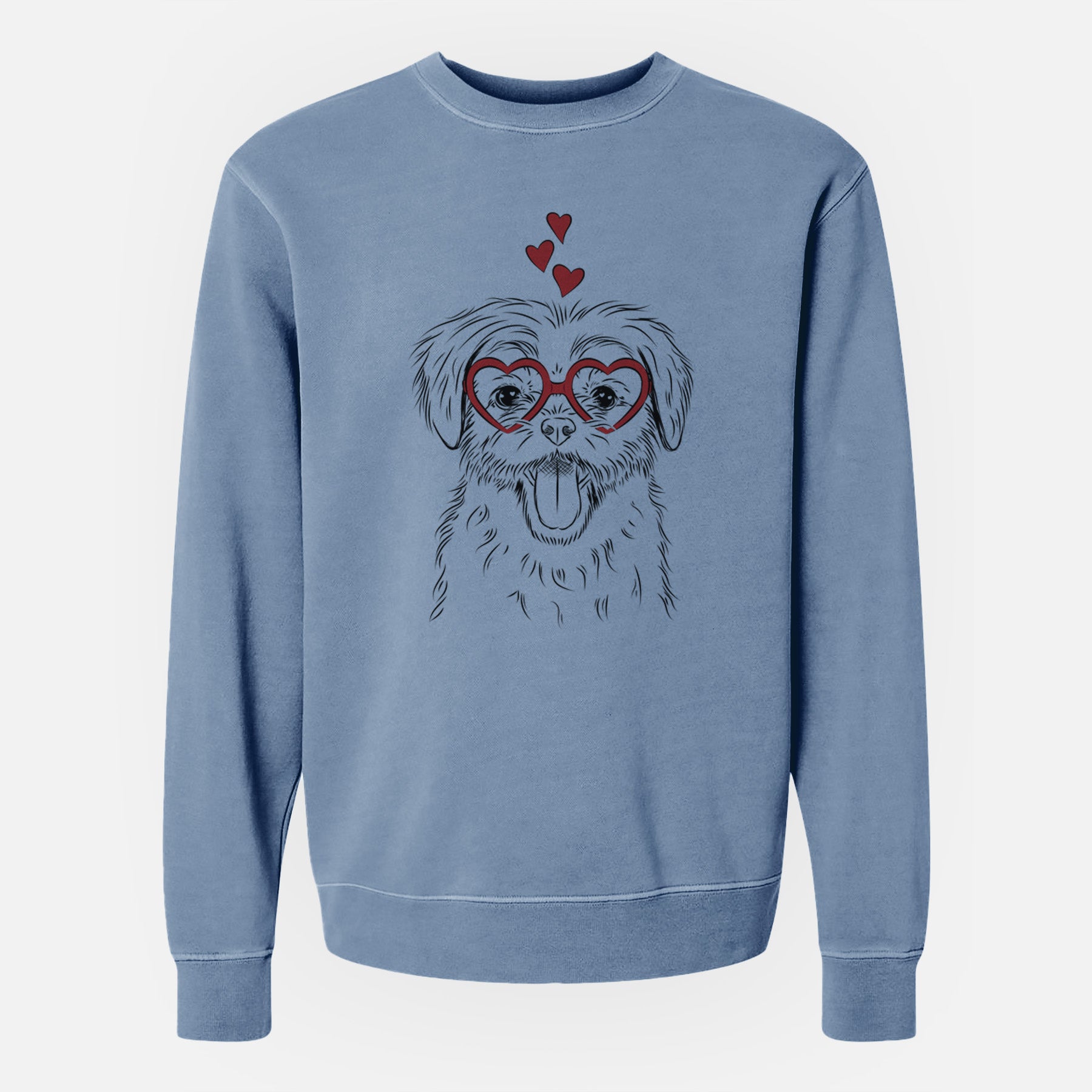 Valentine Gizmo the Maltese - Unisex Pigment Dyed Crew Sweatshirt