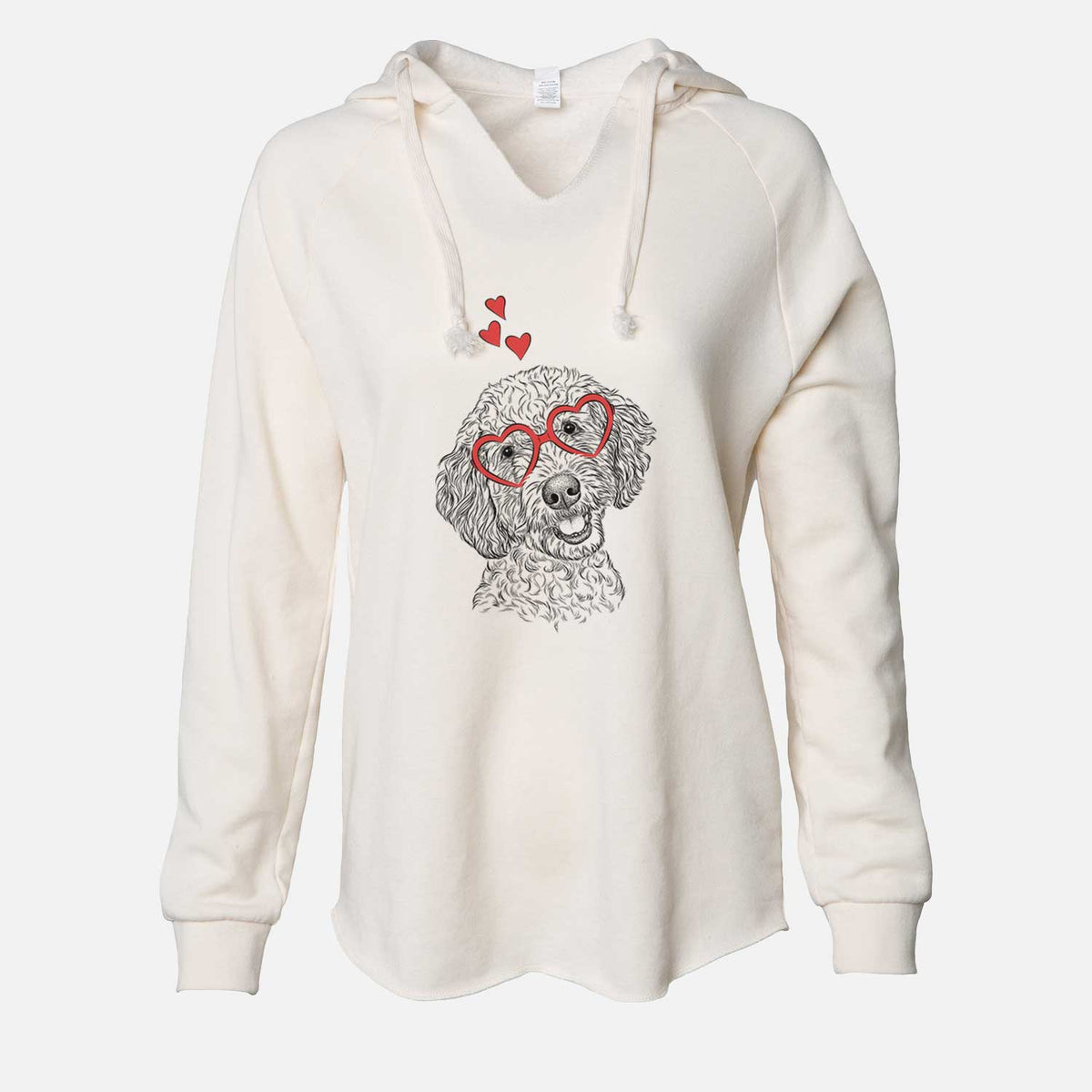 Valentine Gizmo the Goldendoodle - Cali Wave Hooded Sweatshirt