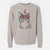 Valentine Gizmo the Grey Cat - Unisex Pigment Dyed Crew Sweatshirt