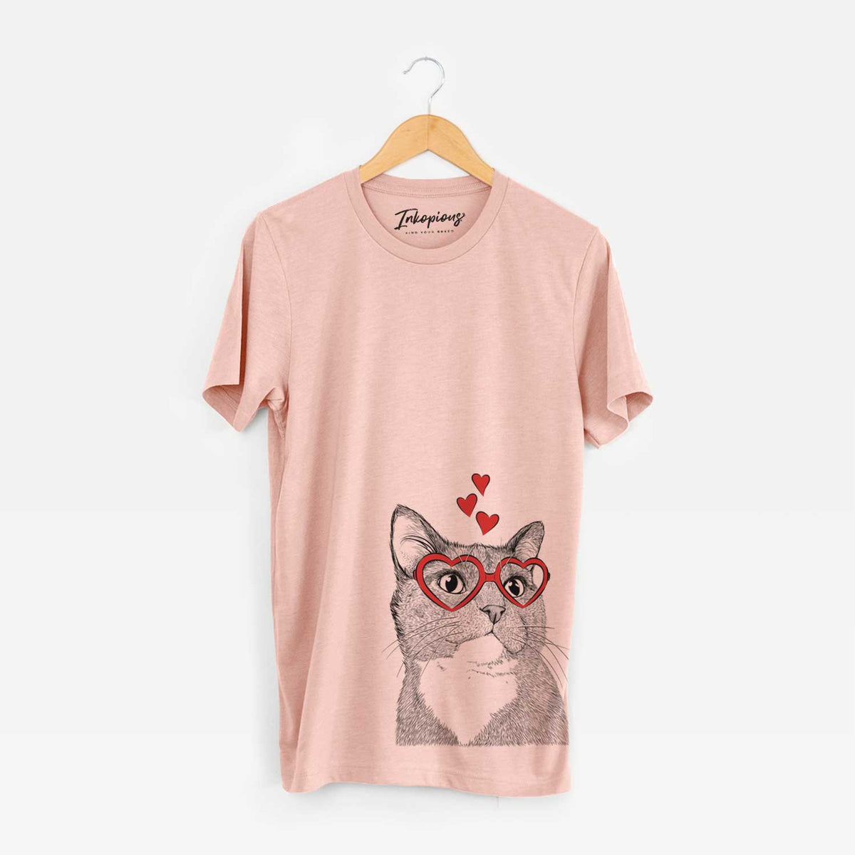 Valentine Gizmo the Grey Cat - Unisex Crewneck