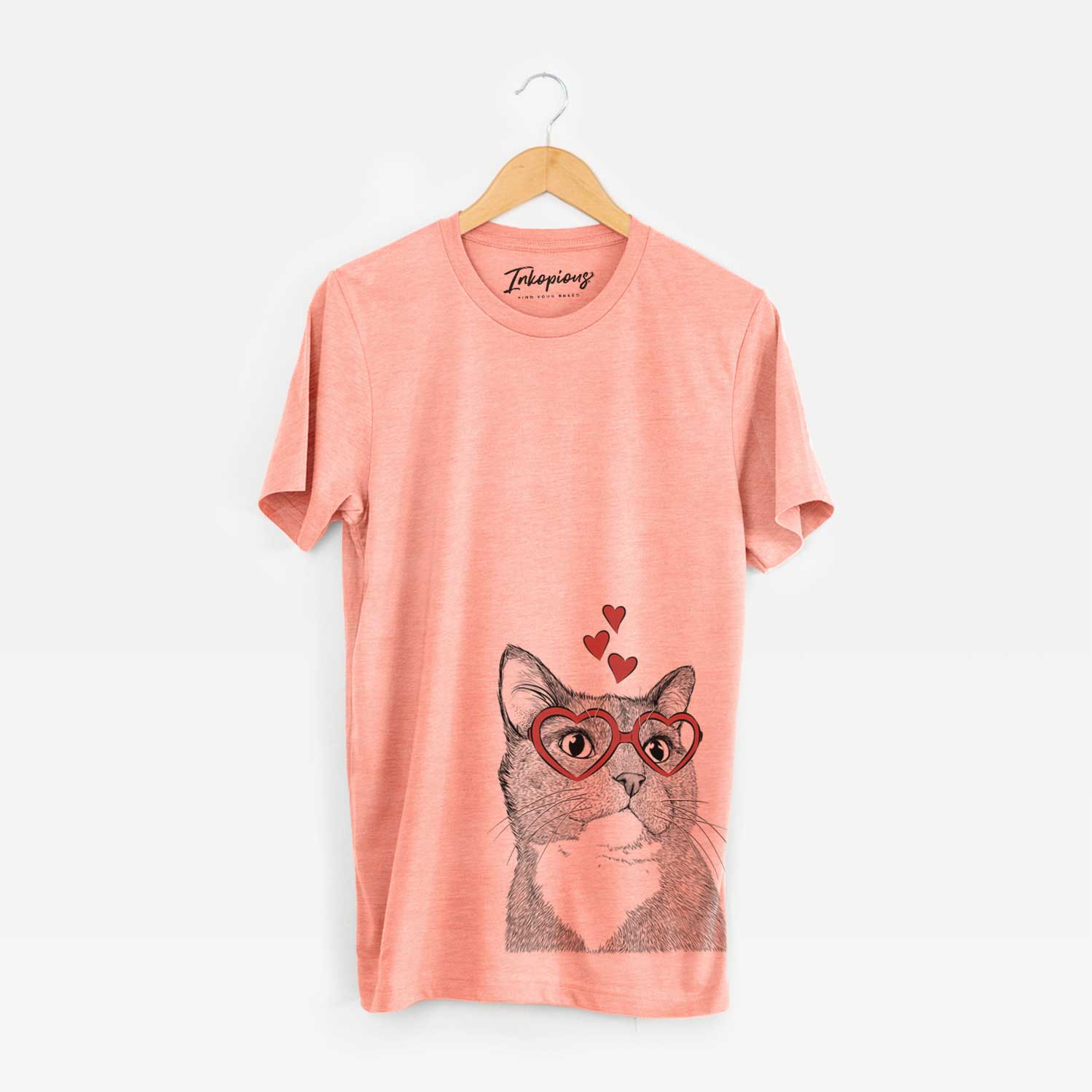Valentine Gizmo the Grey Cat - Unisex Crewneck