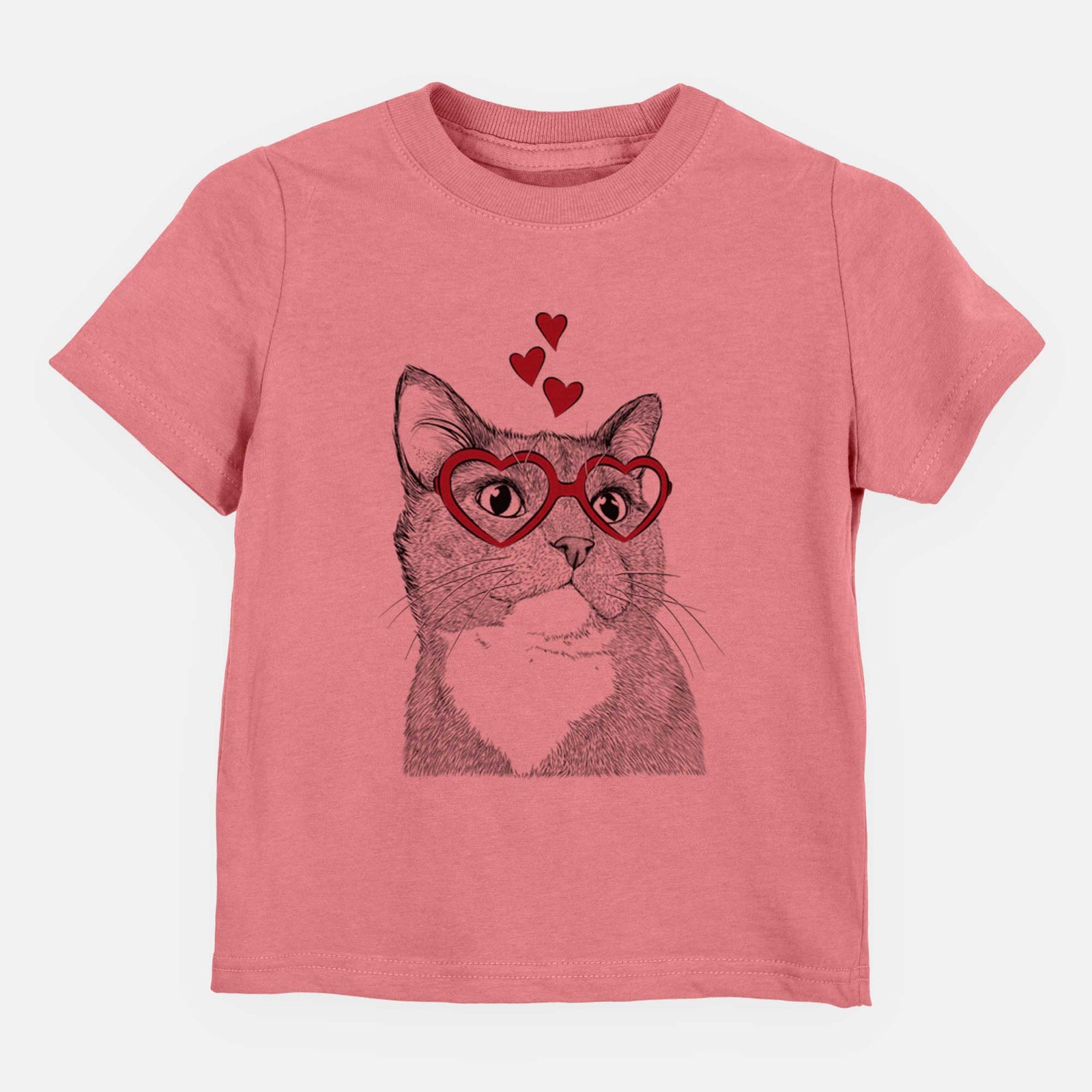 Valentine Gizmo the Grey Cat - Kids/Youth/Toddler Shirt