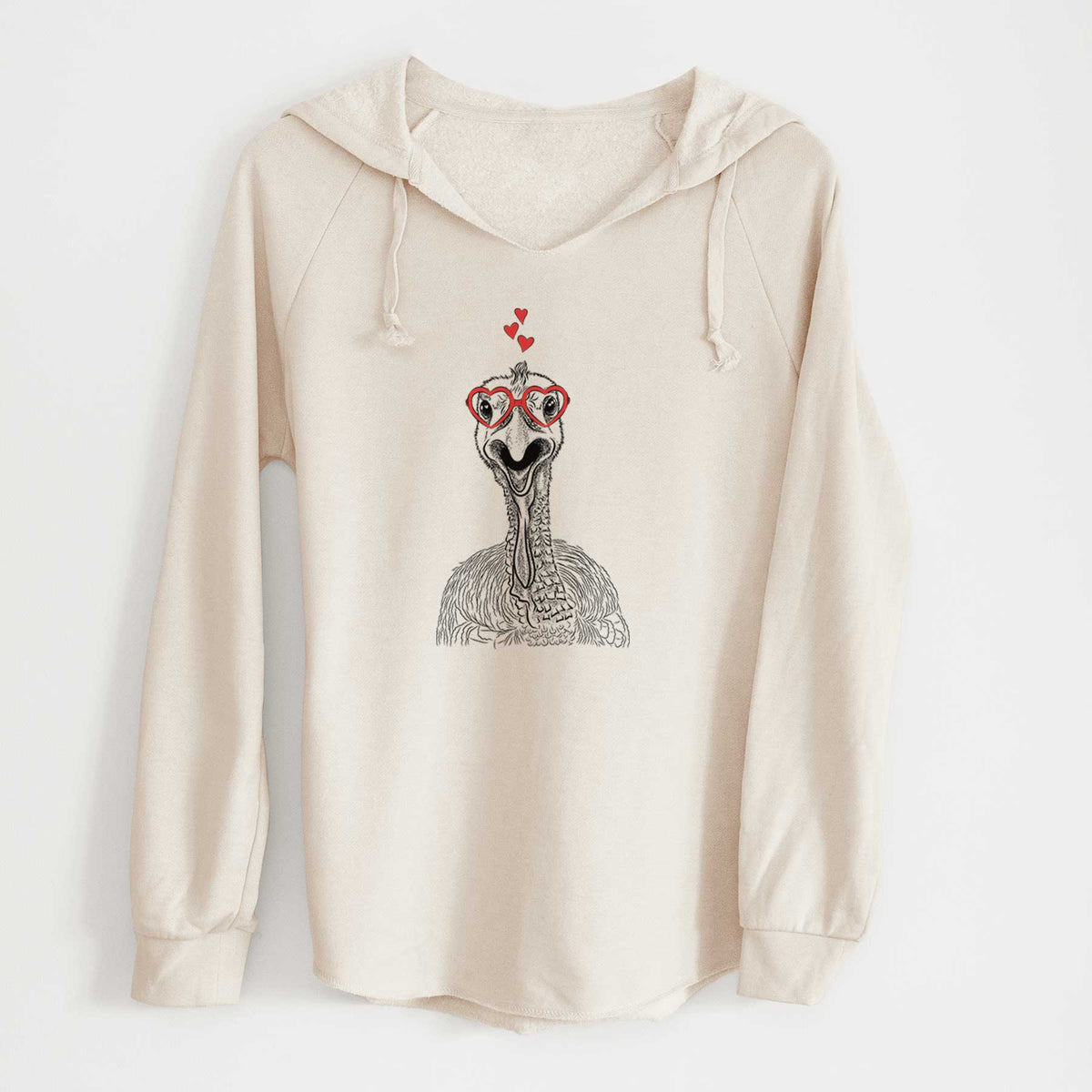 Valentine Gobble the Turkey - Cali Wave Hooded Sweatshirt