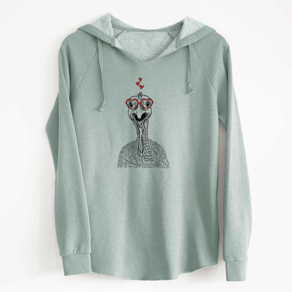 Valentine Gobble the Turkey - Cali Wave Hooded Sweatshirt