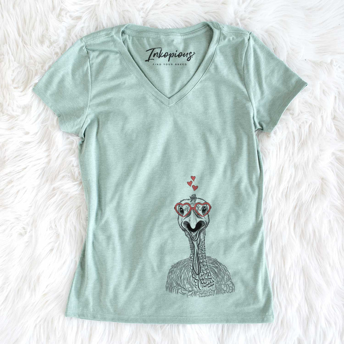 Gobble the Turkey - Women's V-neck Shirt