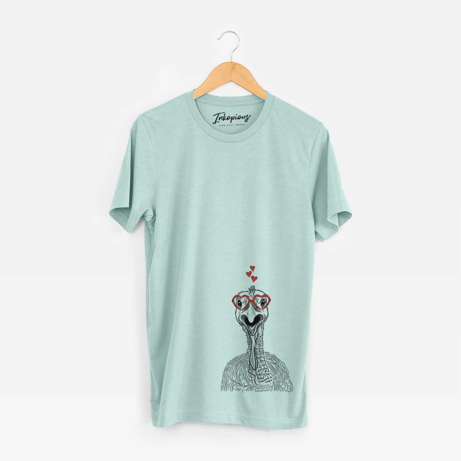 Valentine Gobble the Turkey - Unisex Crewneck