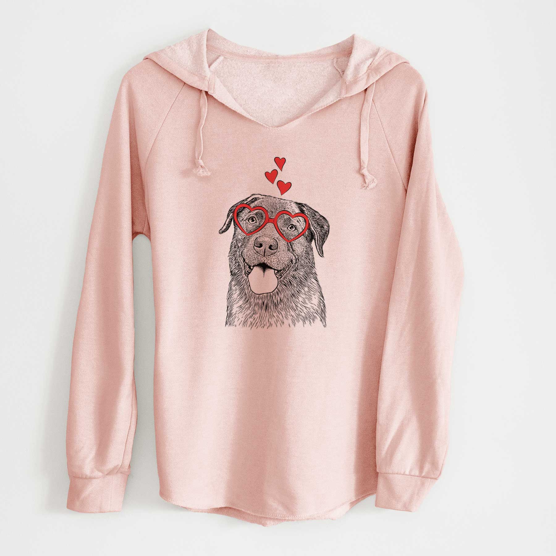 Valentine Gonzo the Chocolate Lab - Cali Wave Hooded Sweatshirt