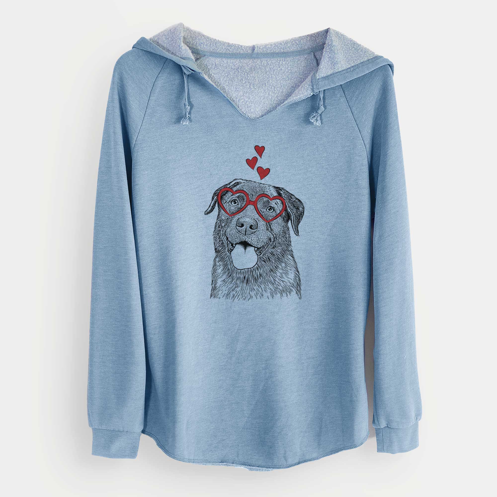 Valentine Gonzo the Chocolate Lab - Cali Wave Hooded Sweatshirt