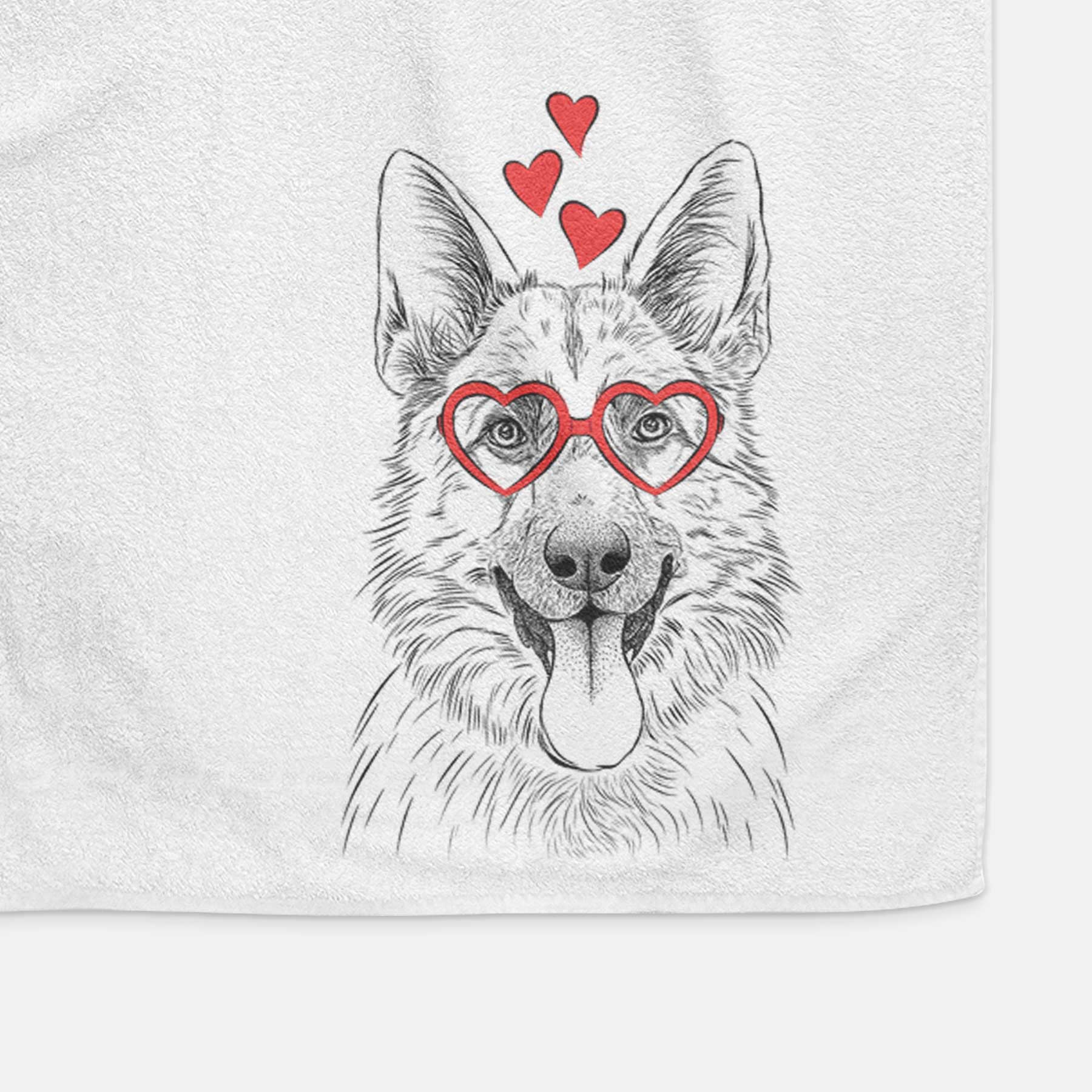 Grace the German Shepherd Decorative Hand Towel