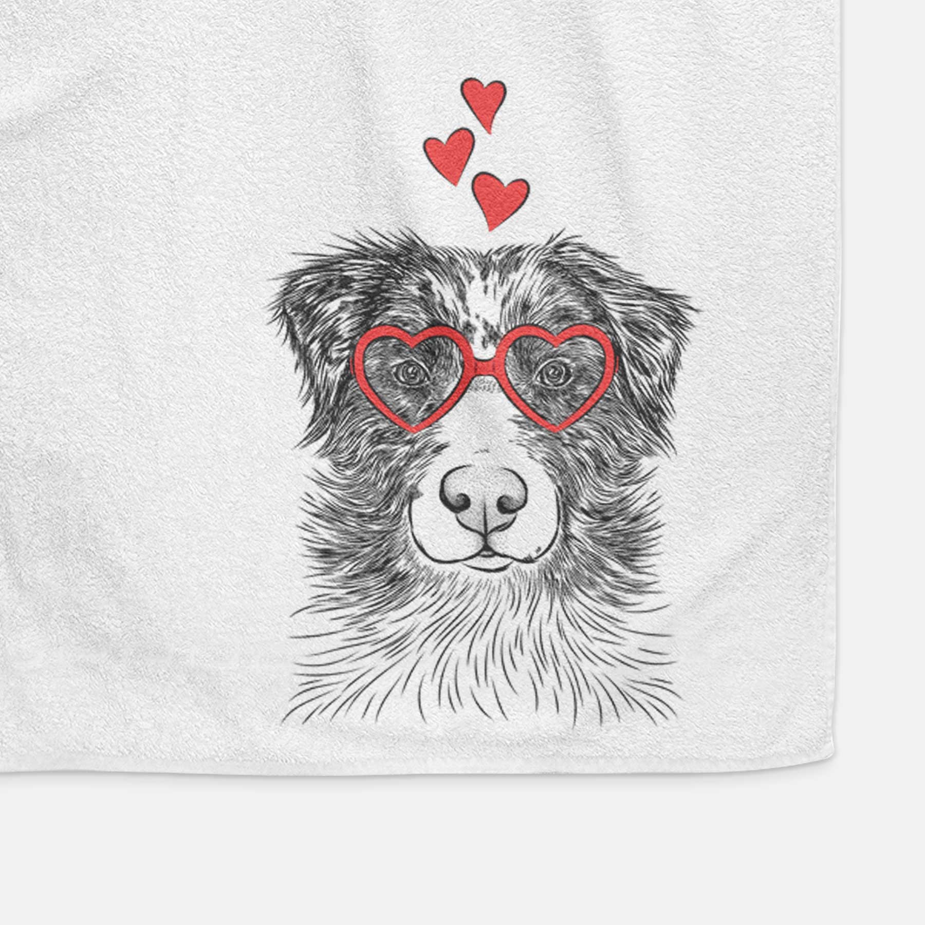 Gram the Australian Shepherd Decorative Hand Towel