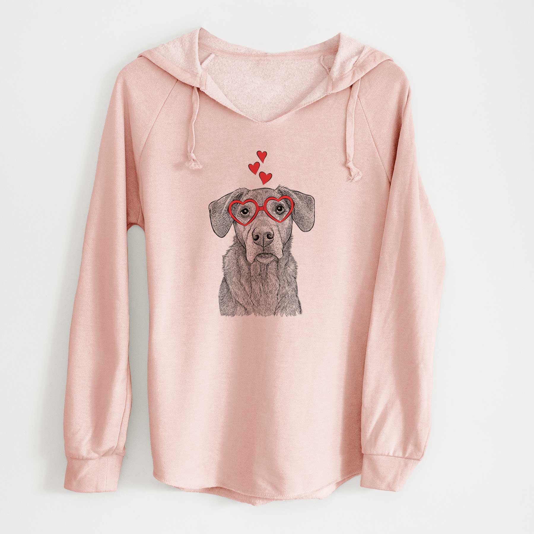 Valentine Gravy the Plott Hound Beagle Mix - Cali Wave Hooded Sweatshirt