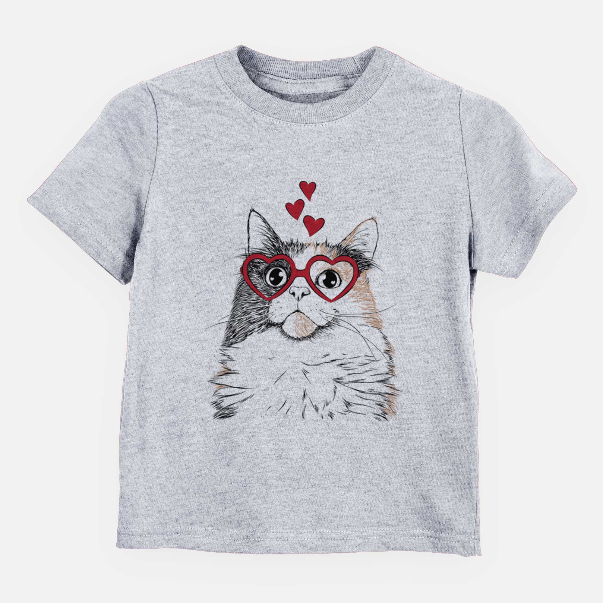 Valentine Greta the Calico Cat - Kids/Youth/Toddler Shirt