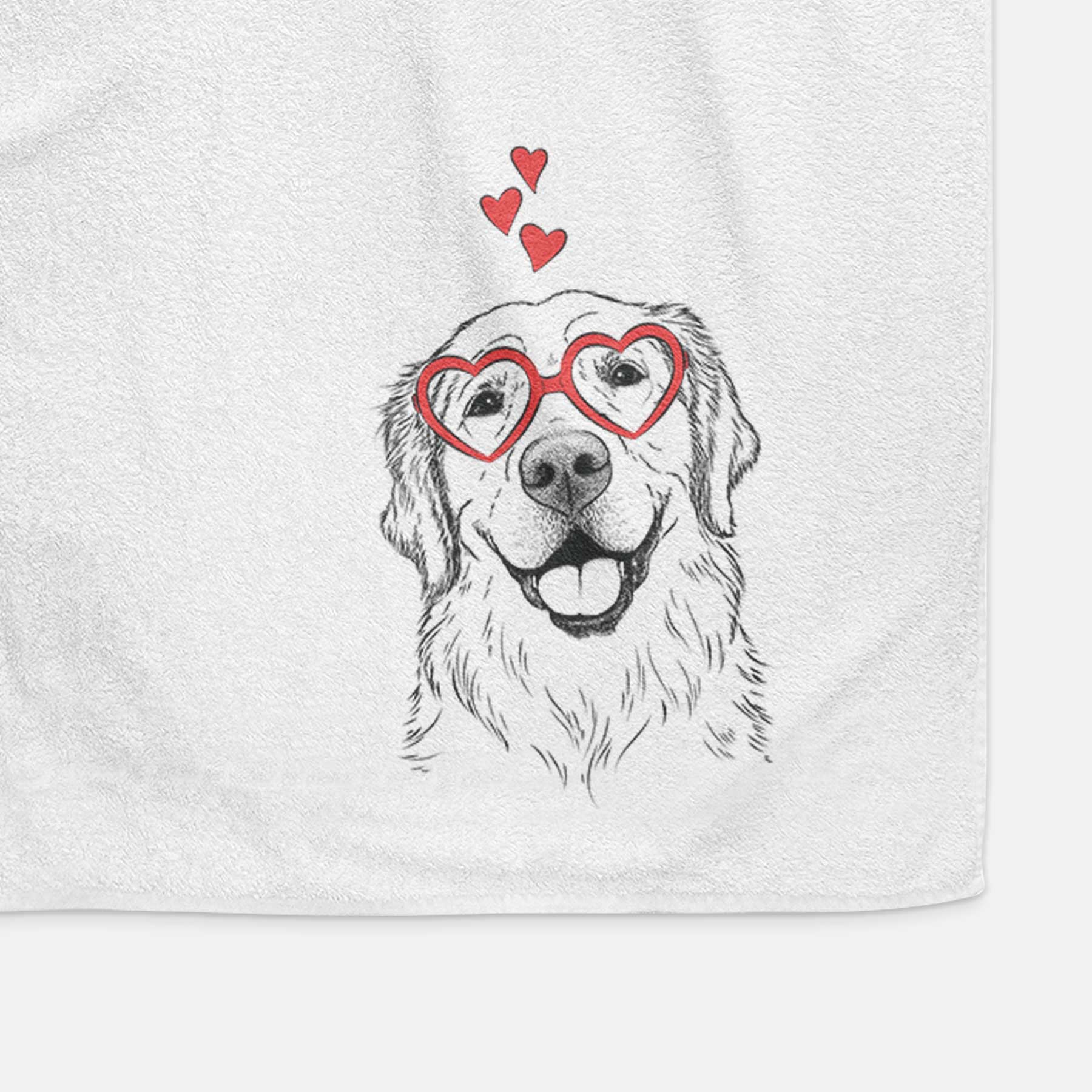 Griffin the Golden Retriever Decorative Hand Towel