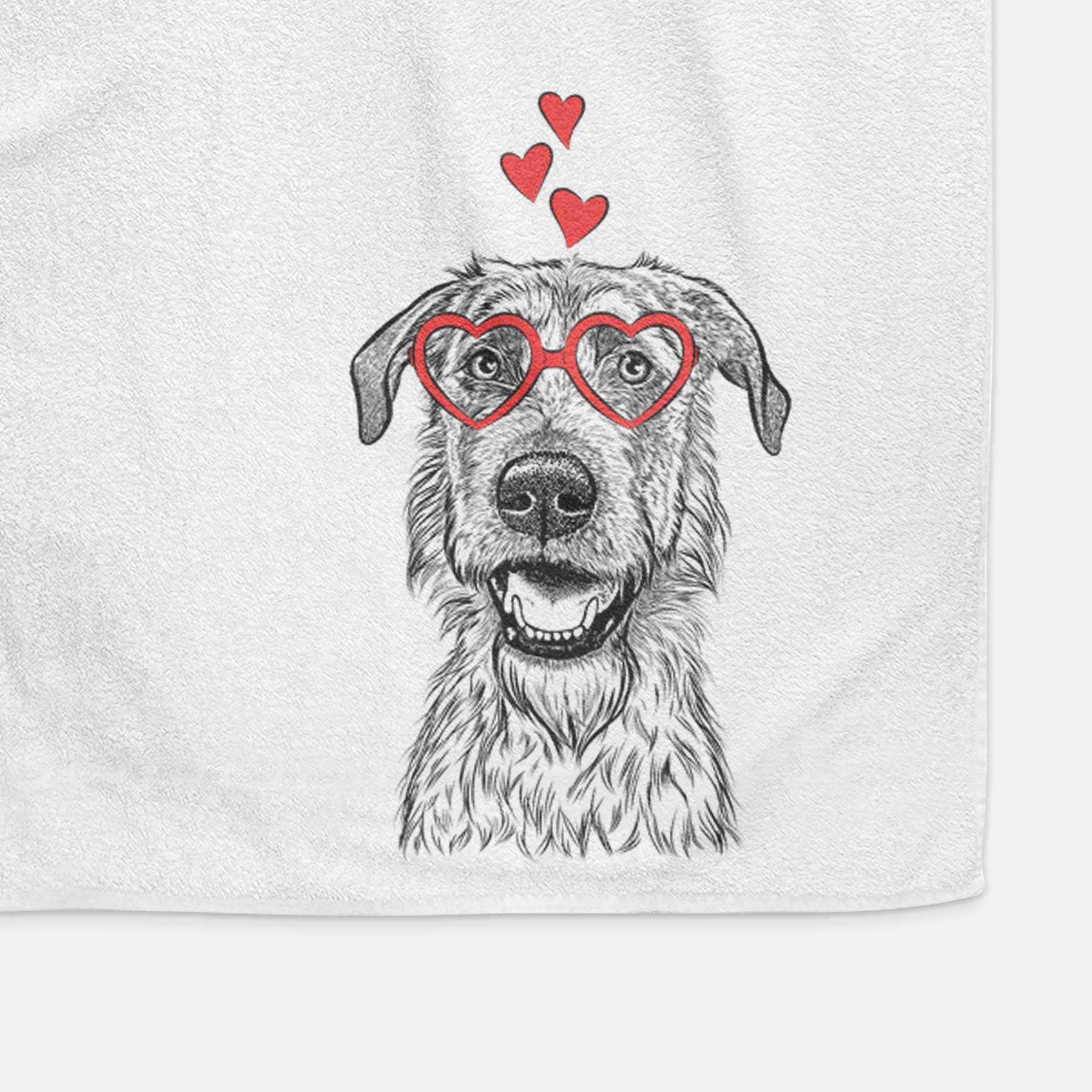 Griffin the Irish Wolfhound Decorative Hand Towel