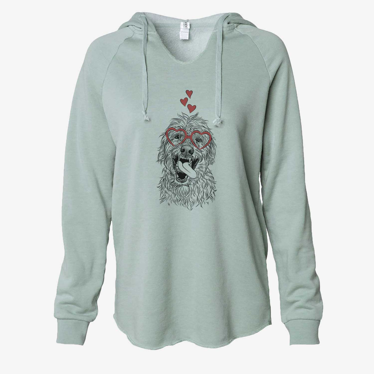 Valentine Groot the Irish Wolfhound - Cali Wave Hooded Sweatshirt