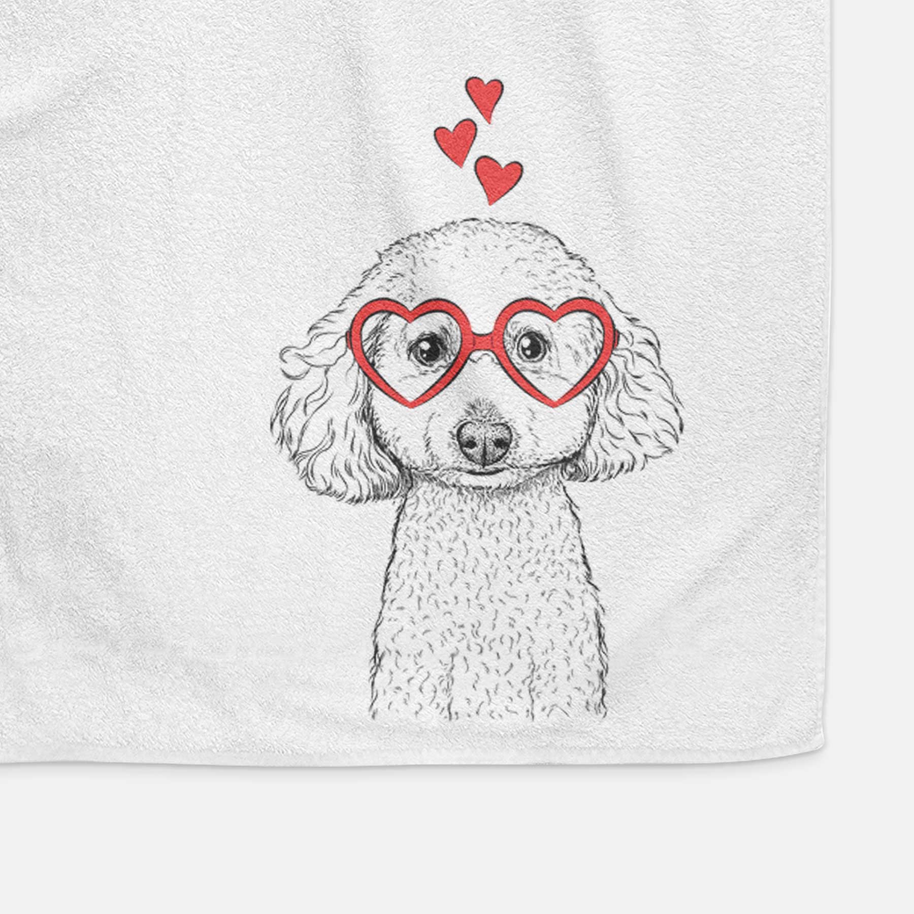 Guinness the Toy Poodle Mix Decorative Hand Towel