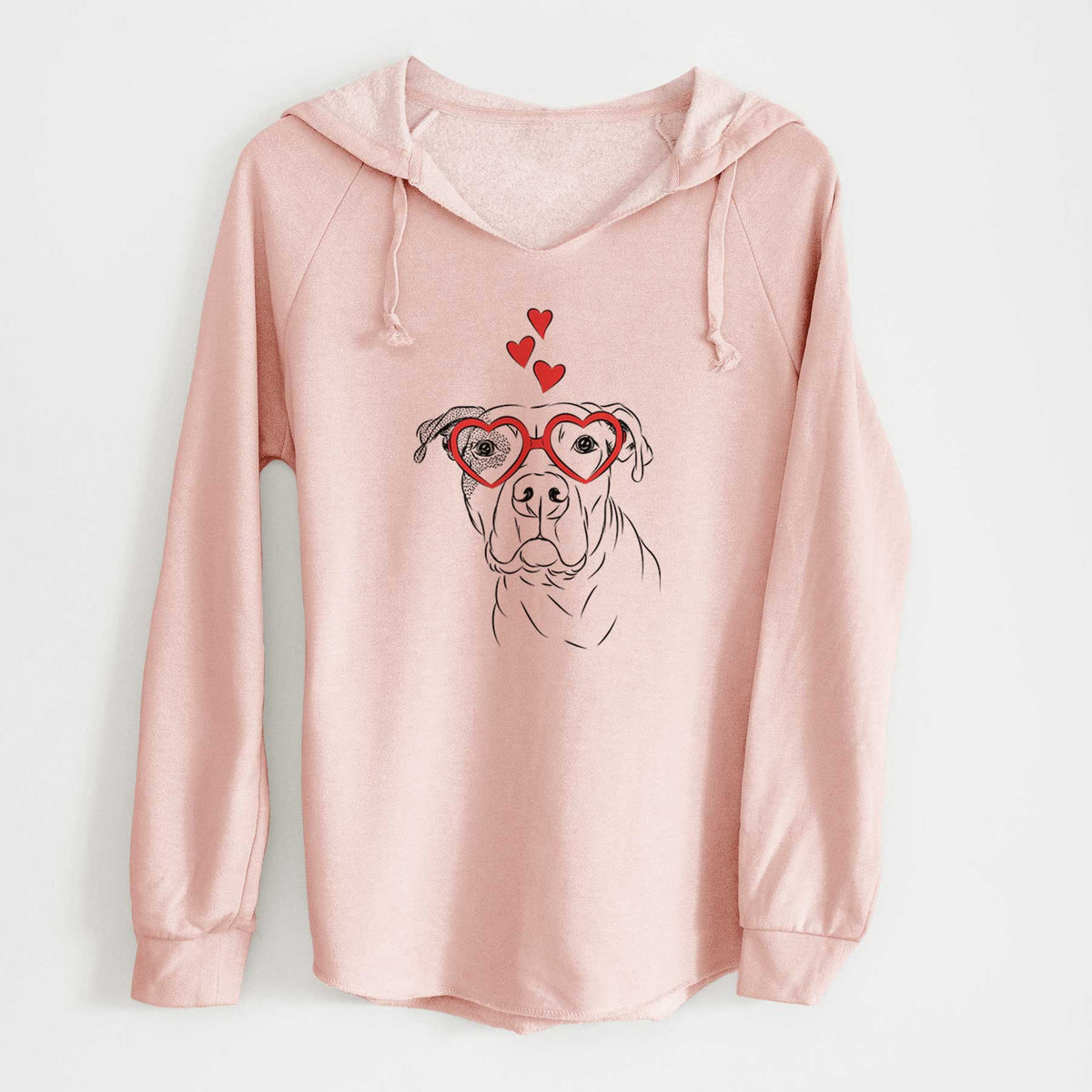 Valentine Gummy the Pitbull - Cali Wave Hooded Sweatshirt