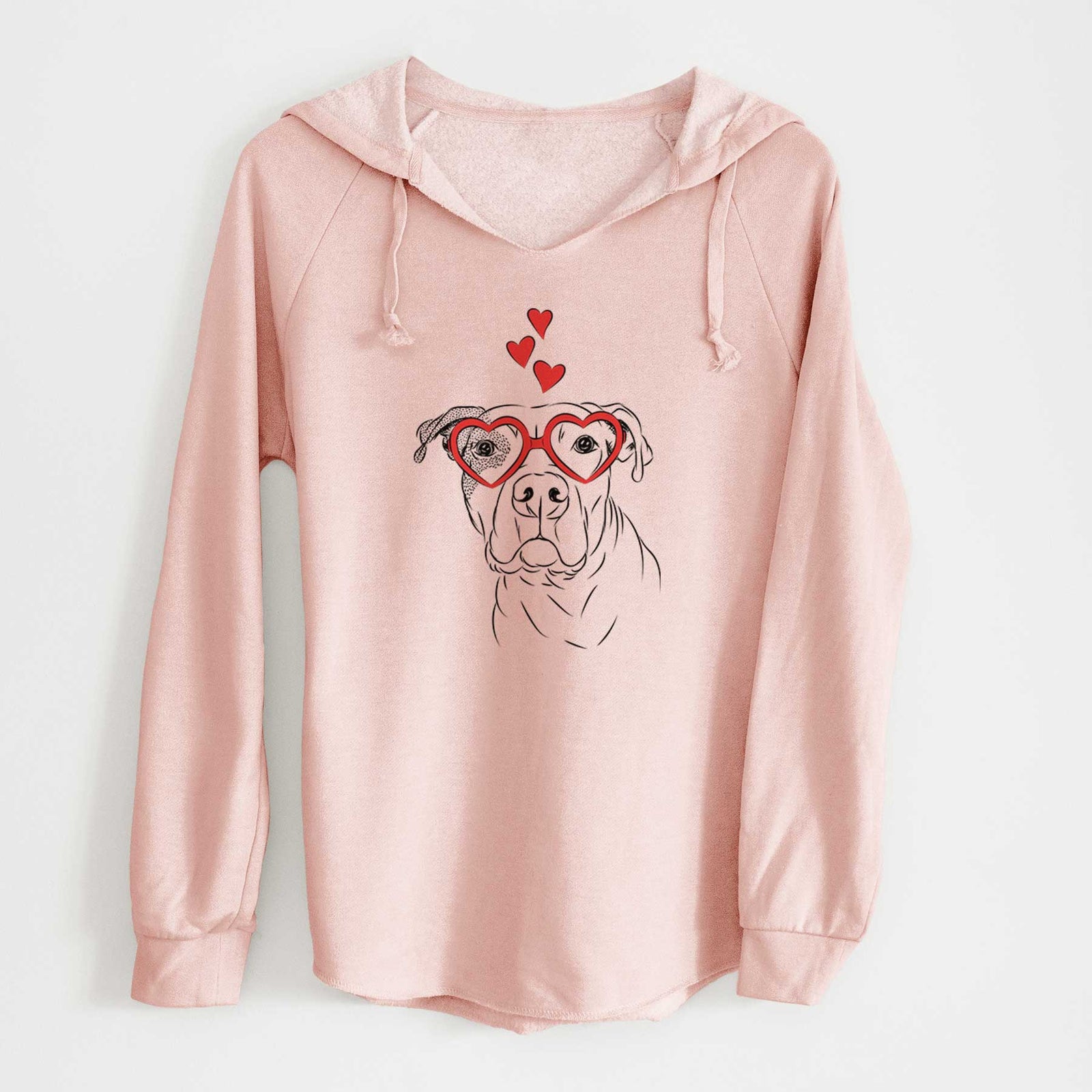 Valentine Gummy the Pitbull - Cali Wave Hooded Sweatshirt