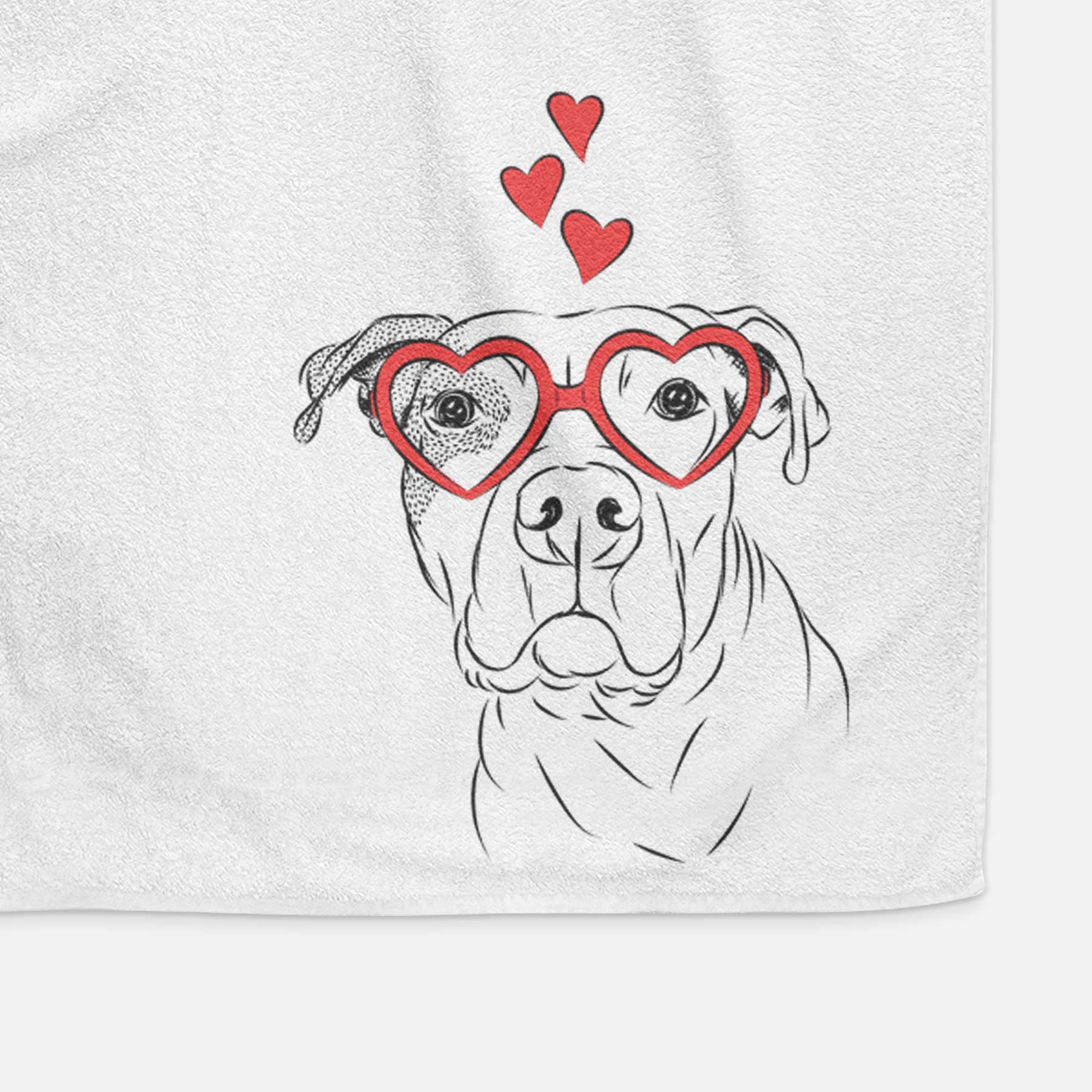 Gummy the Pitbull Decorative Hand Towel