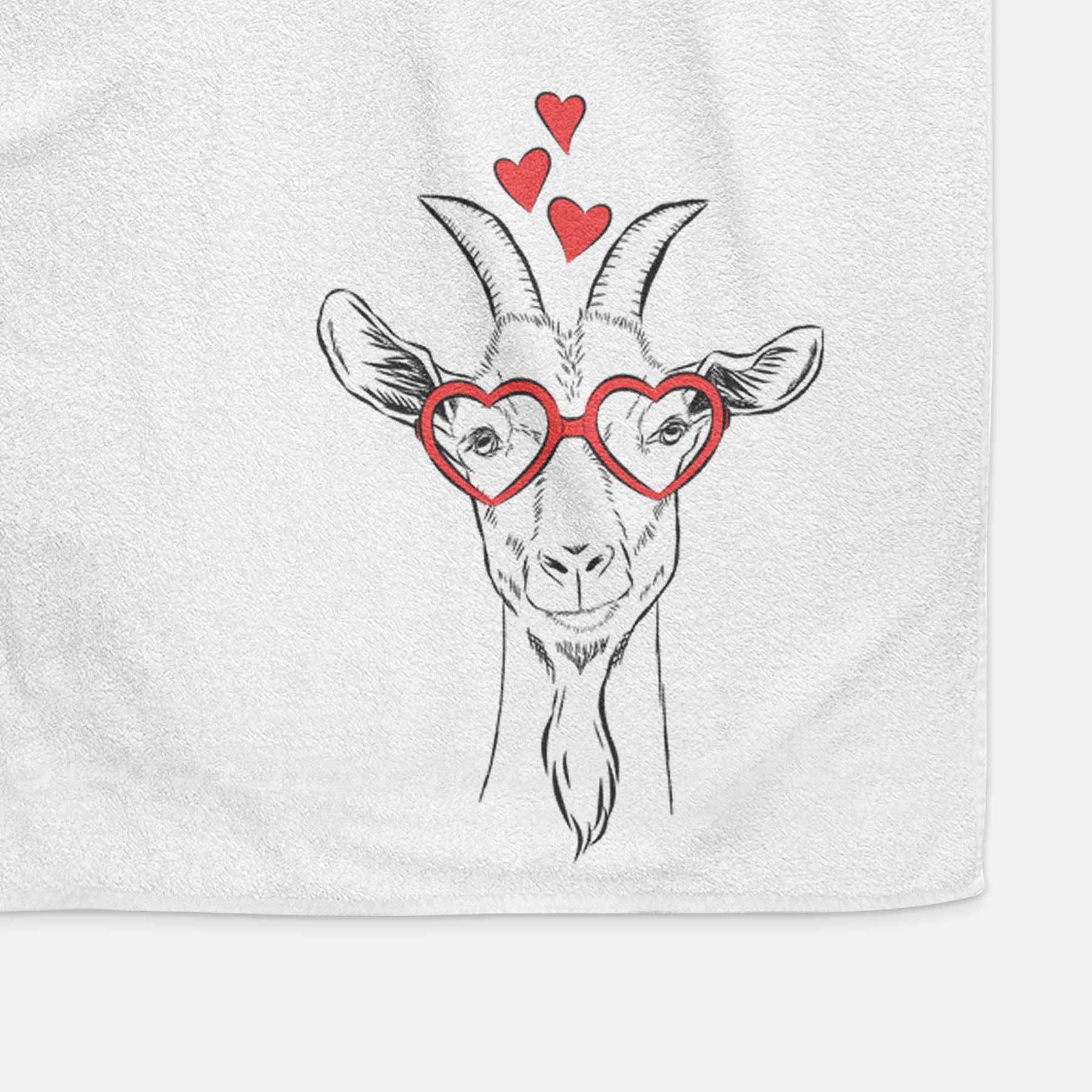 Gunnar the Goat Decorative Hand Towel