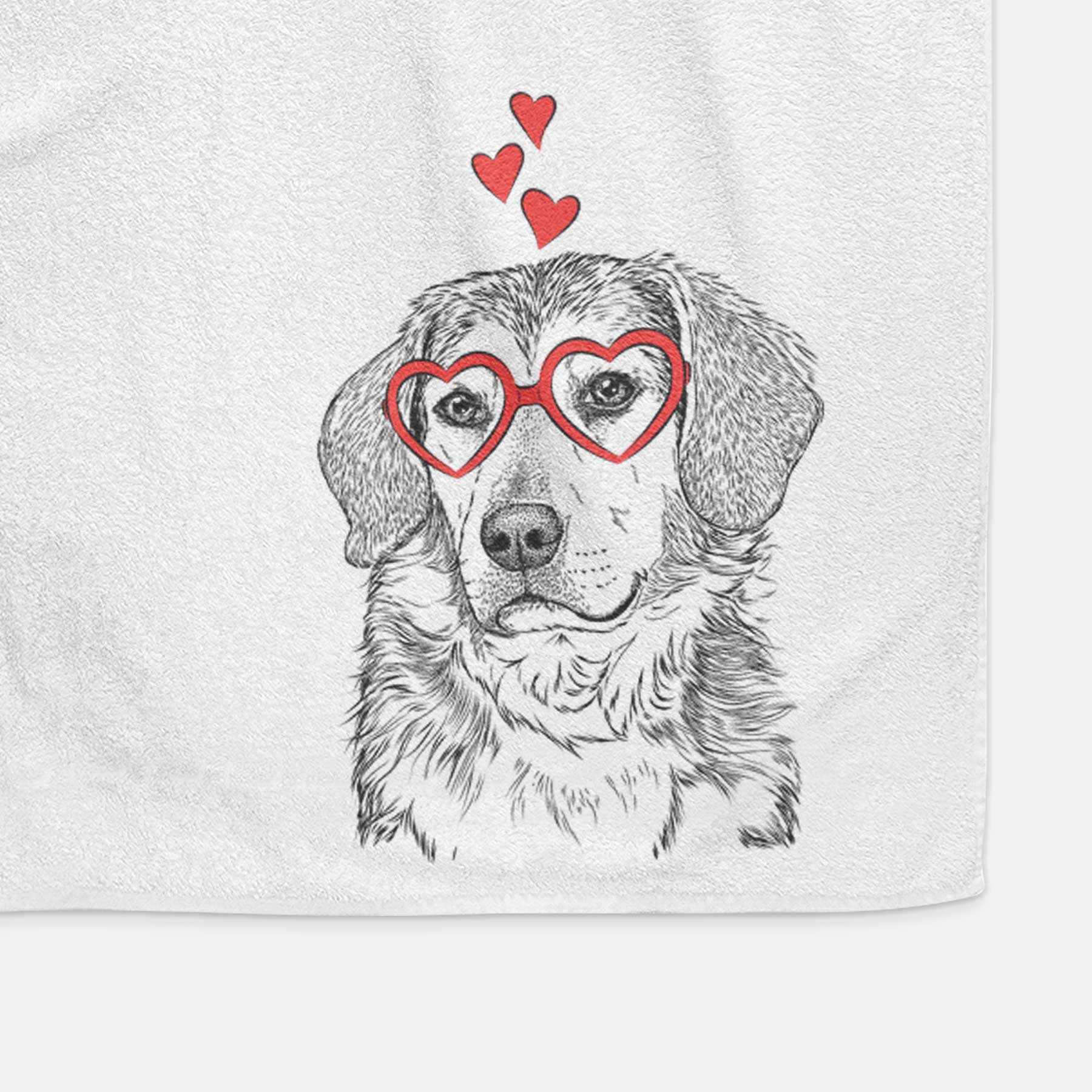 Gunner the Beagle Mix Decorative Hand Towel