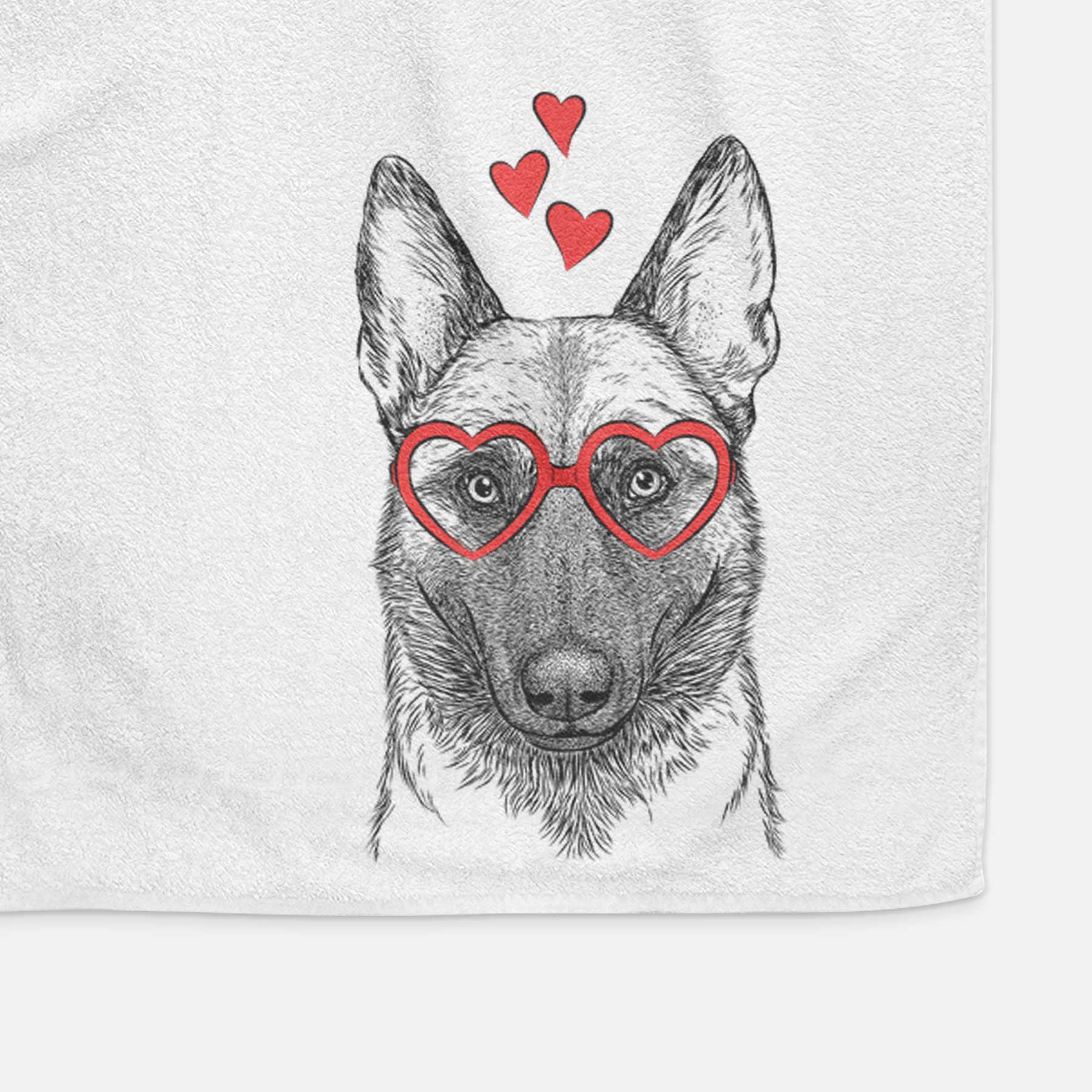 Gunther the Belgian Malinois Decorative Hand Towel