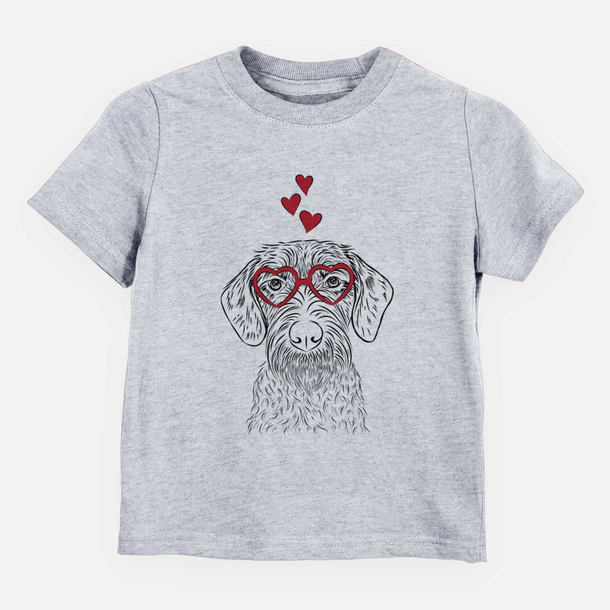 Valentine Gus the German Wirehaired Pointer - Kids/Youth/Toddler Shirt