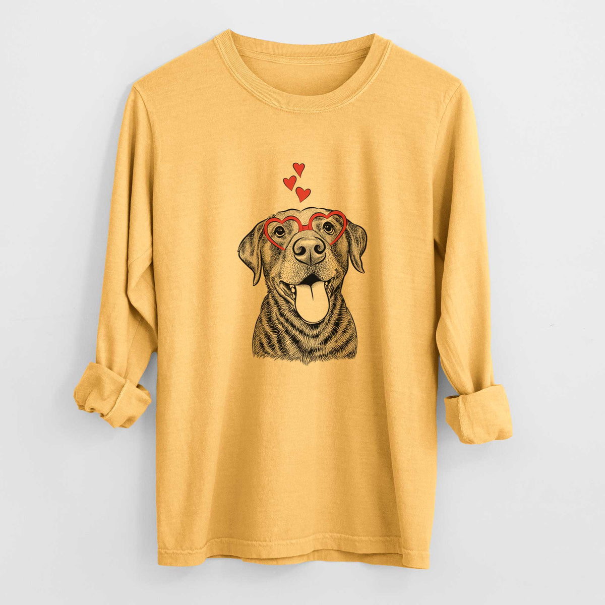 Valentine Gwen the Labrador Retriever - Heavyweight 100% Cotton Long Sleeve