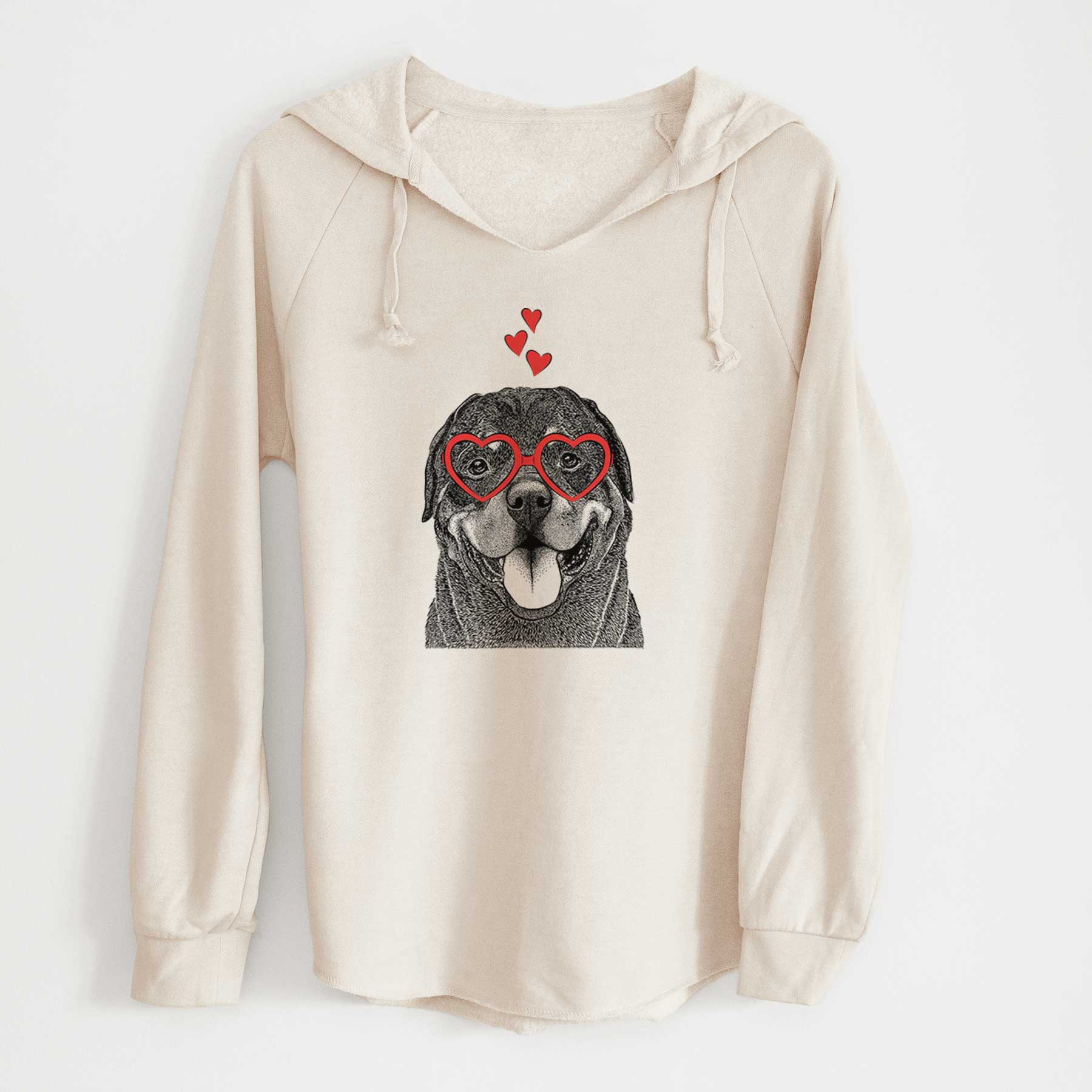 Valentine Hagan the Rottweiler - Cali Wave Hooded Sweatshirt