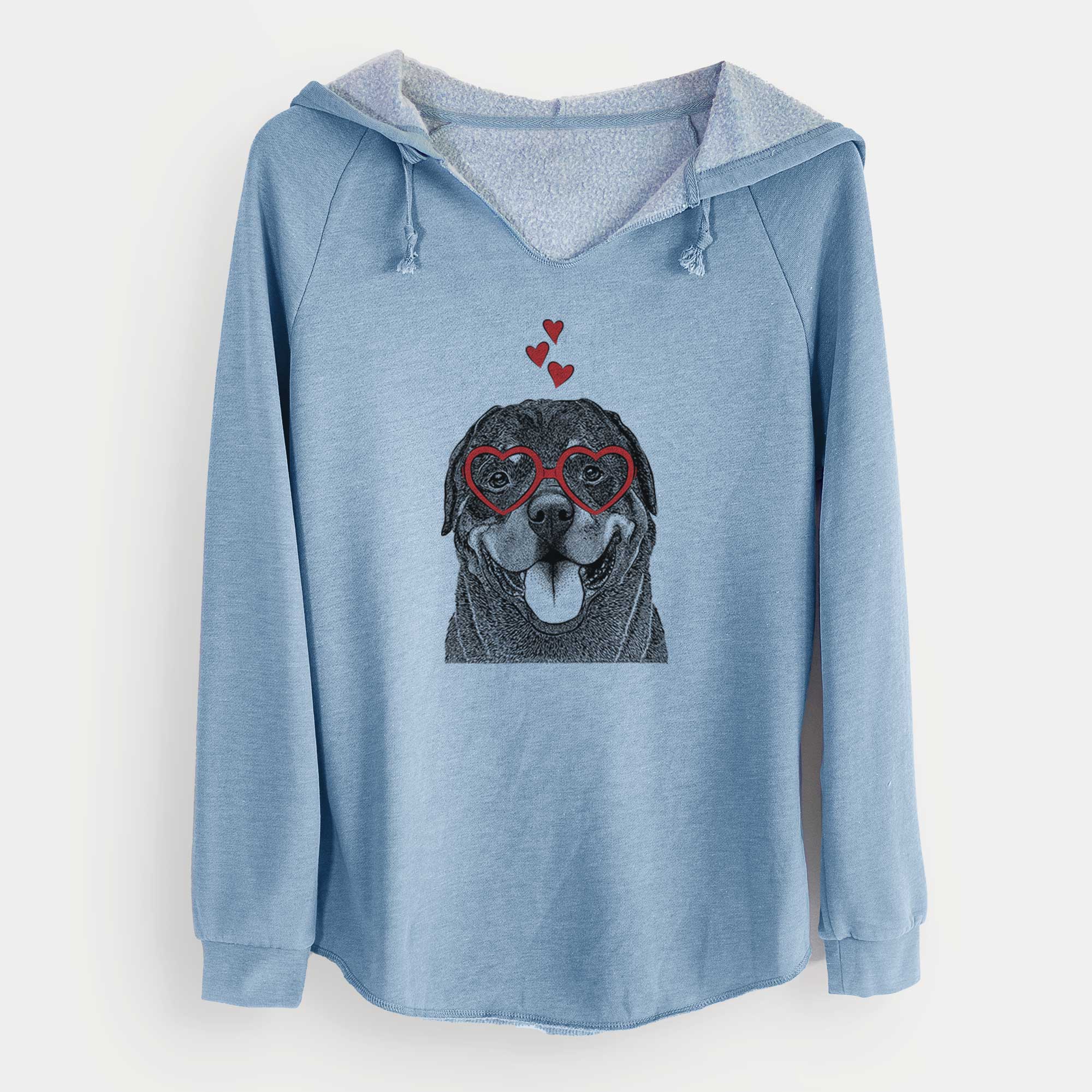 Valentine Hagan the Rottweiler - Cali Wave Hooded Sweatshirt