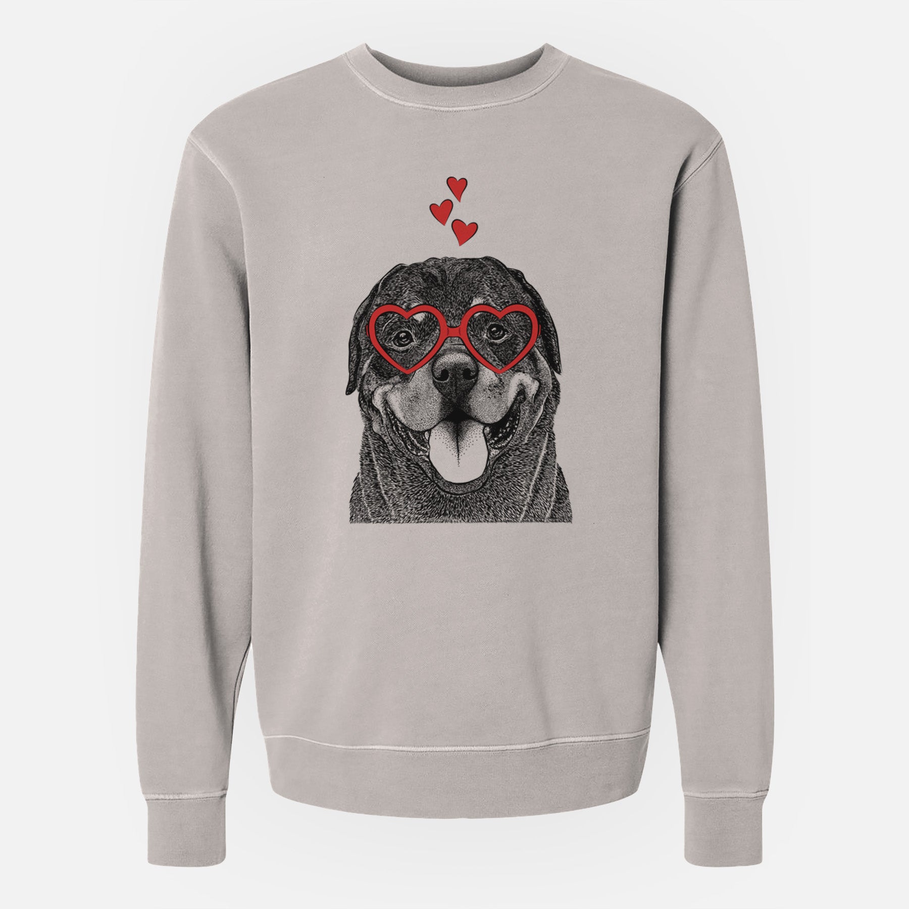 Valentine Hagan the Rottweiler - Unisex Pigment Dyed Crew Sweatshirt