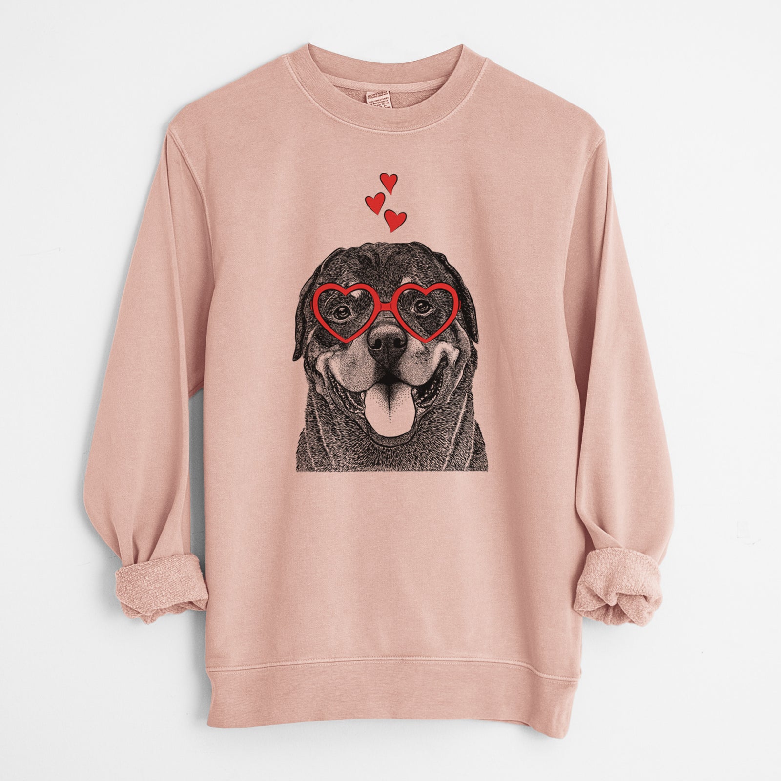 Valentine Hagan the Rottweiler - Unisex Pigment Dyed Crew Sweatshirt