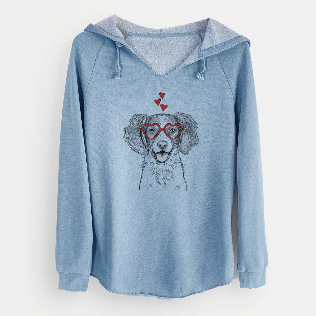 Valentine Happy Holly the Brittany Spaniel - Cali Wave Hooded Sweatshirt