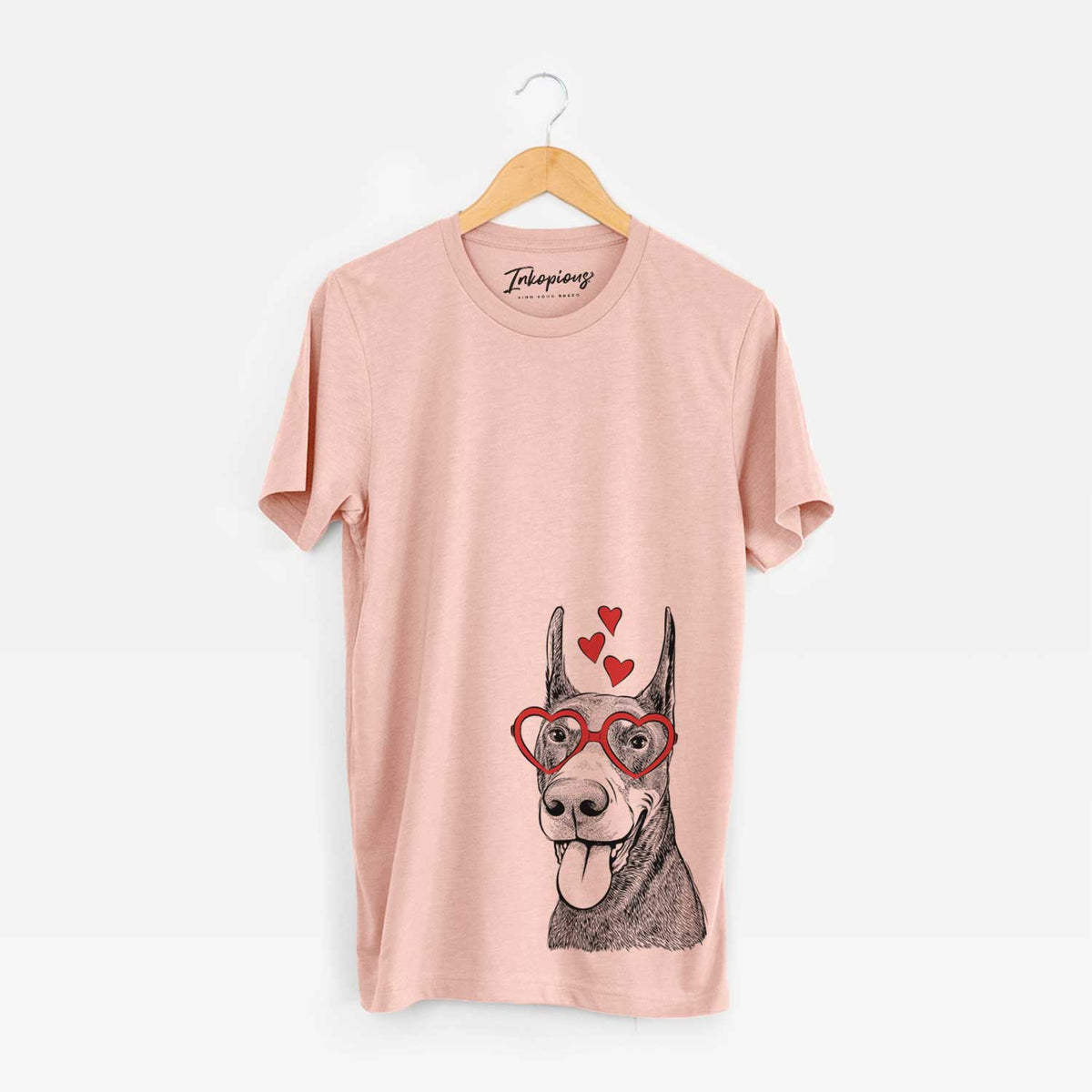 Valentine Happy Sunny the Doberman Pinscher - Unisex Crewneck