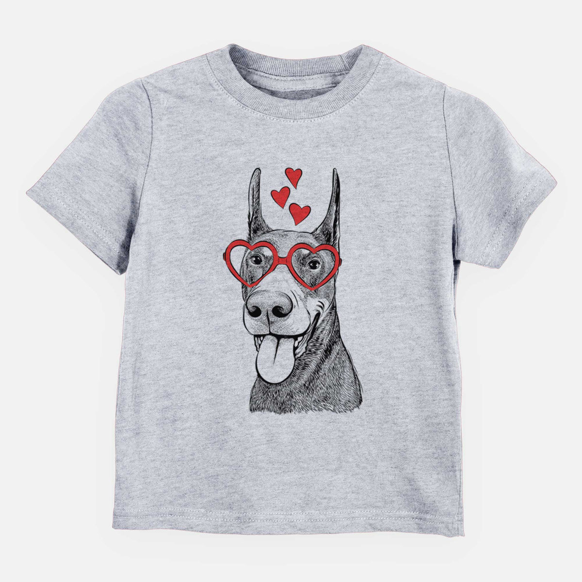 Valentine Happy Sunny the Doberman Pinscher - Kids/Youth/Toddler Shirt