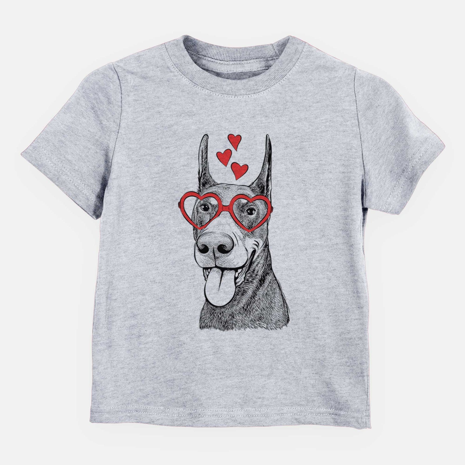 Valentine Happy Sunny the Doberman Pinscher - Kids/Youth/Toddler Shirt