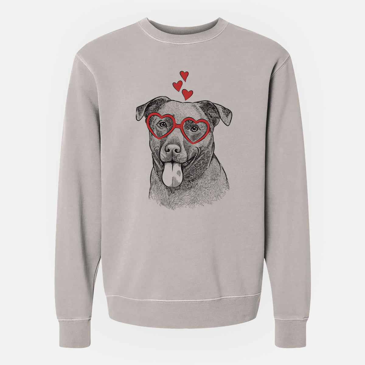 Valentine Harbor the Mixed Breed - Unisex Pigment Dyed Crew Sweatshirt
