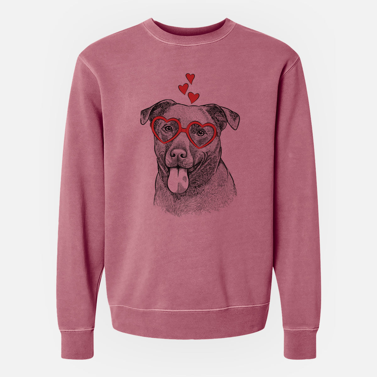 Valentine Harbor the Mixed Breed - Unisex Pigment Dyed Crew Sweatshirt