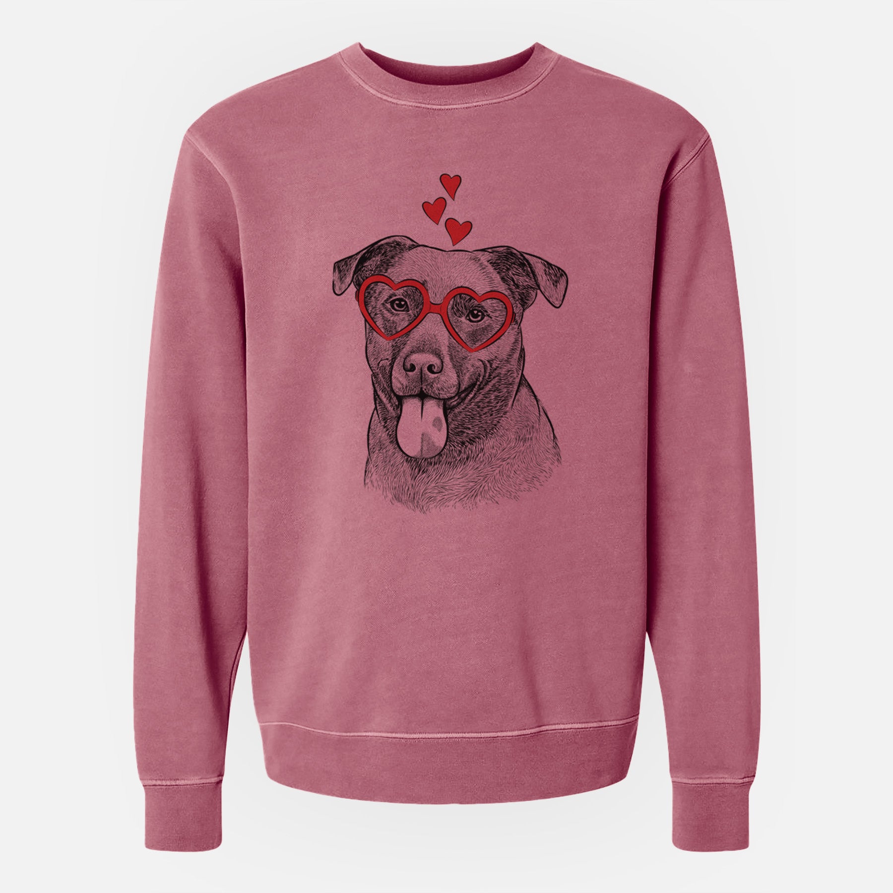 Valentine Harbor the Mixed Breed - Unisex Pigment Dyed Crew Sweatshirt