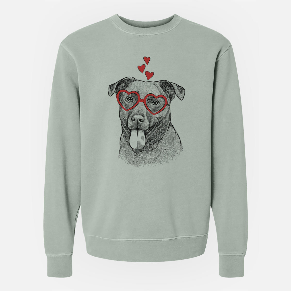 Valentine Harbor the Mixed Breed - Unisex Pigment Dyed Crew Sweatshirt