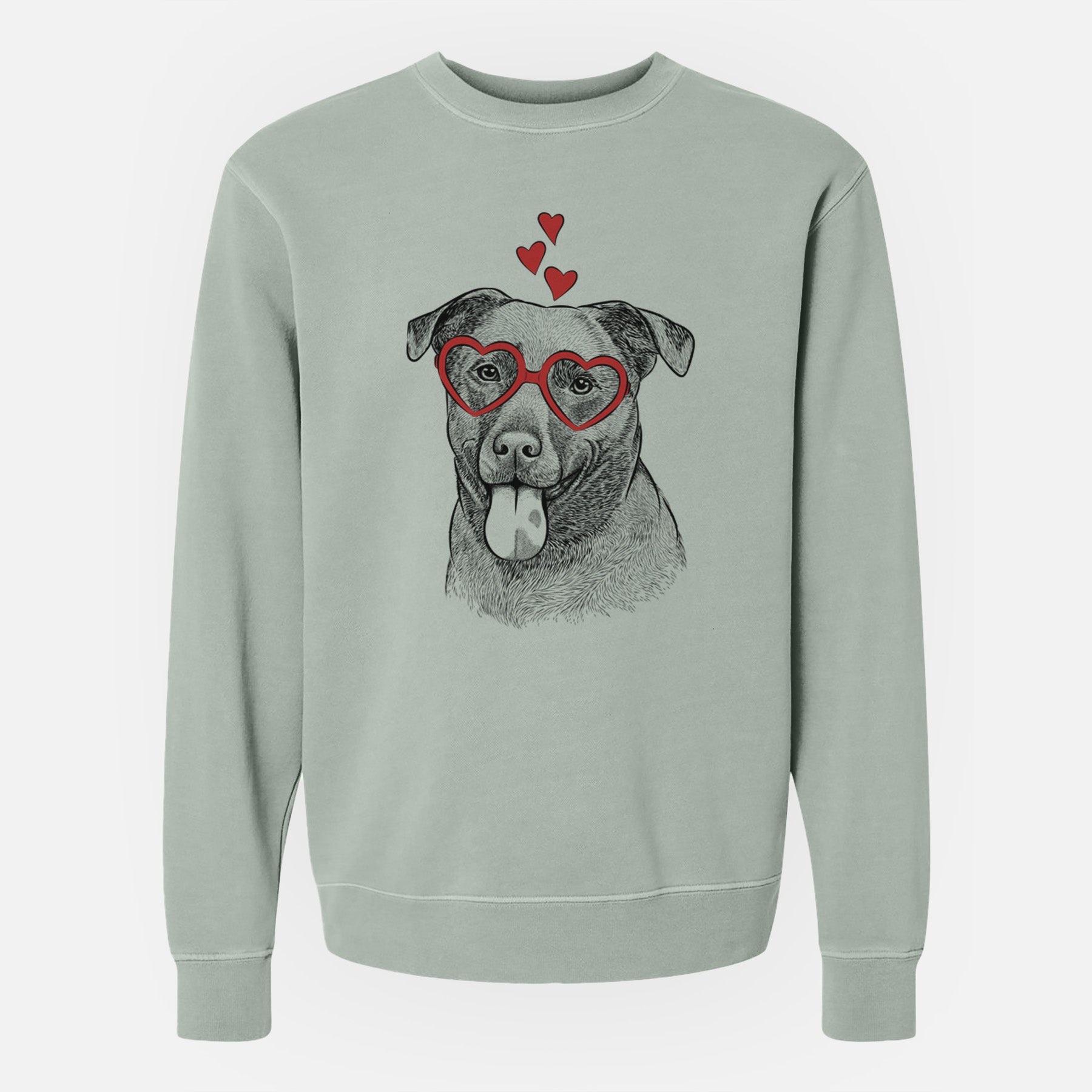 Valentine Harbor the Mixed Breed - Unisex Pigment Dyed Crew Sweatshirt