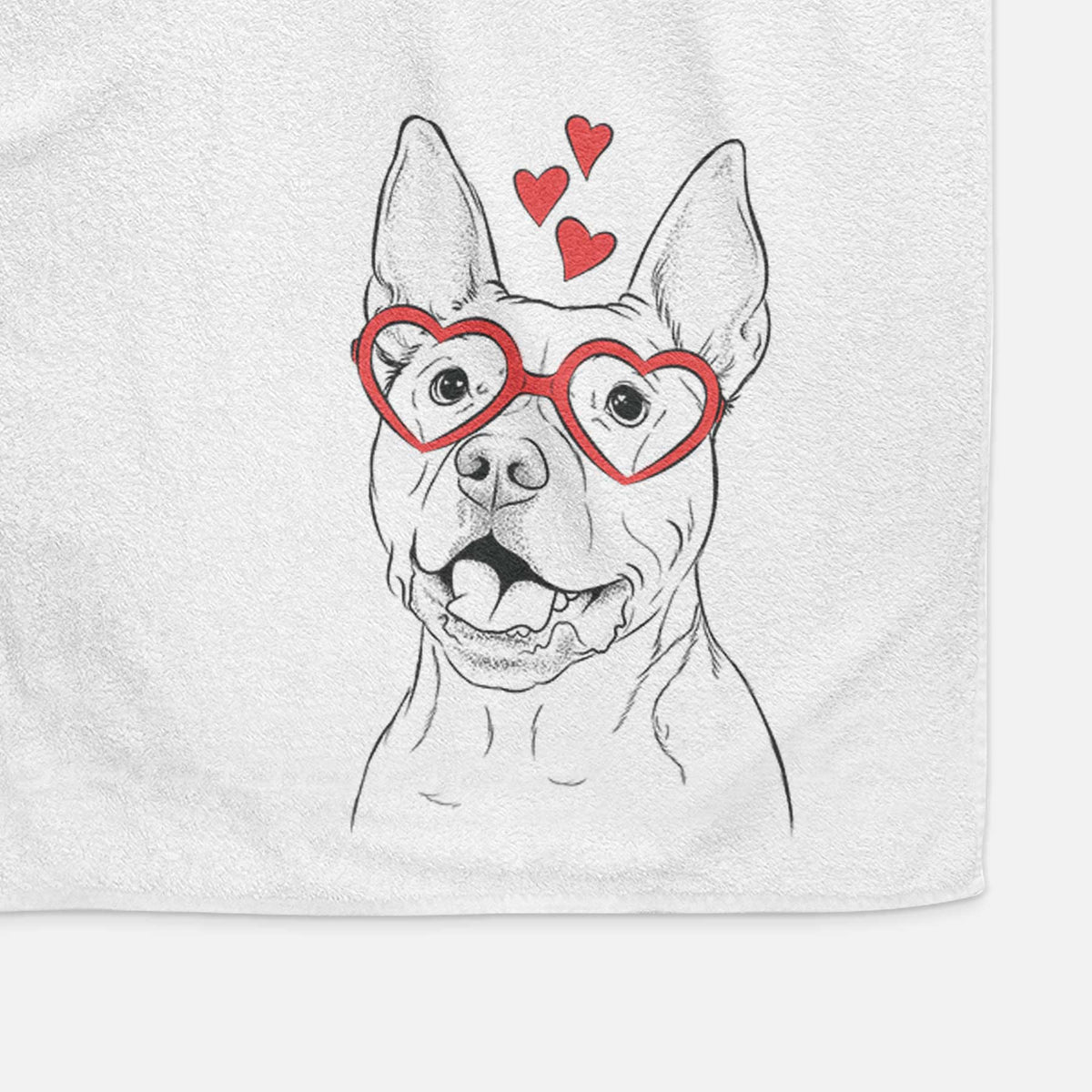 Harley the Pitbull Decorative Hand Towel
