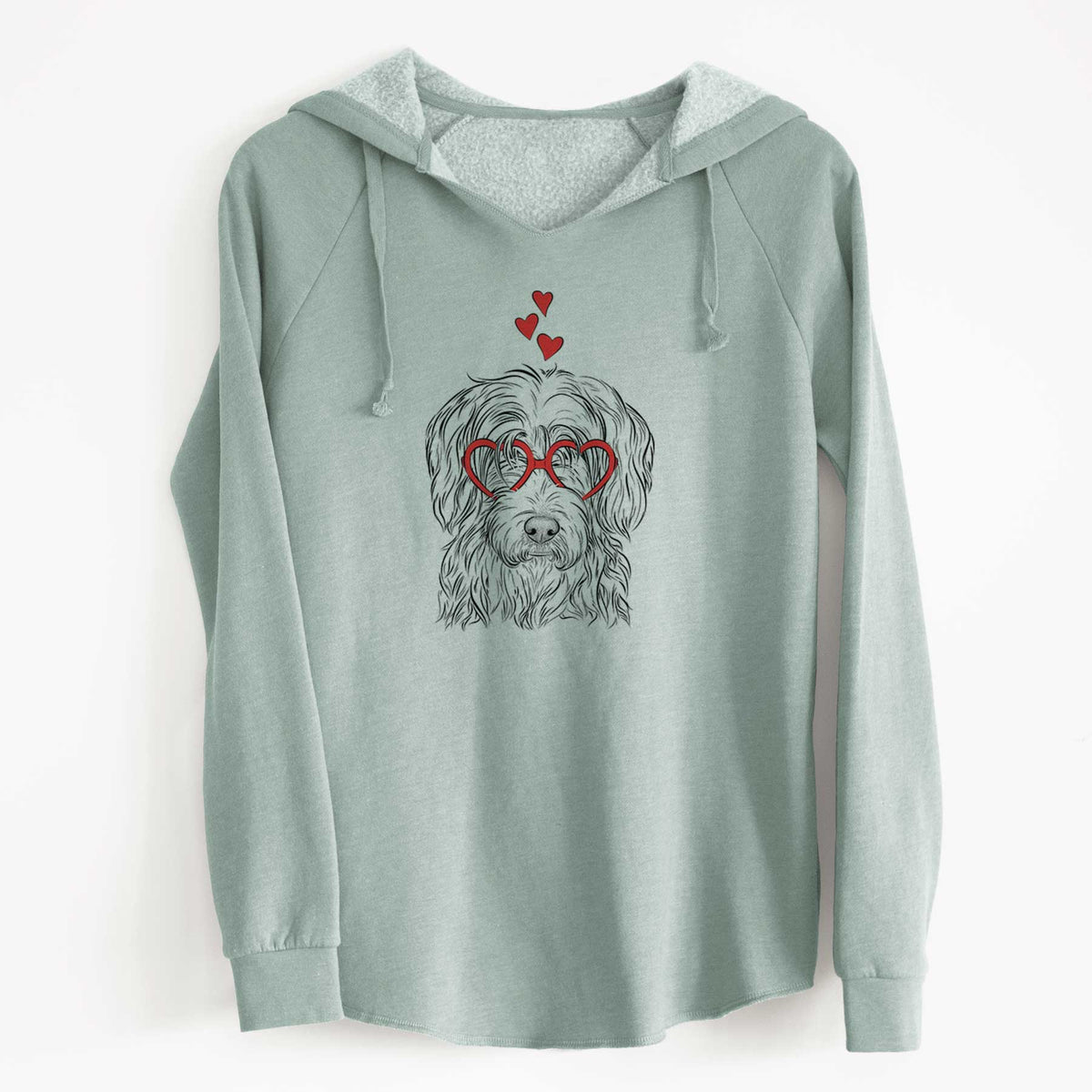 Valentine Harry the Mixed Breed - Cali Wave Hooded Sweatshirt