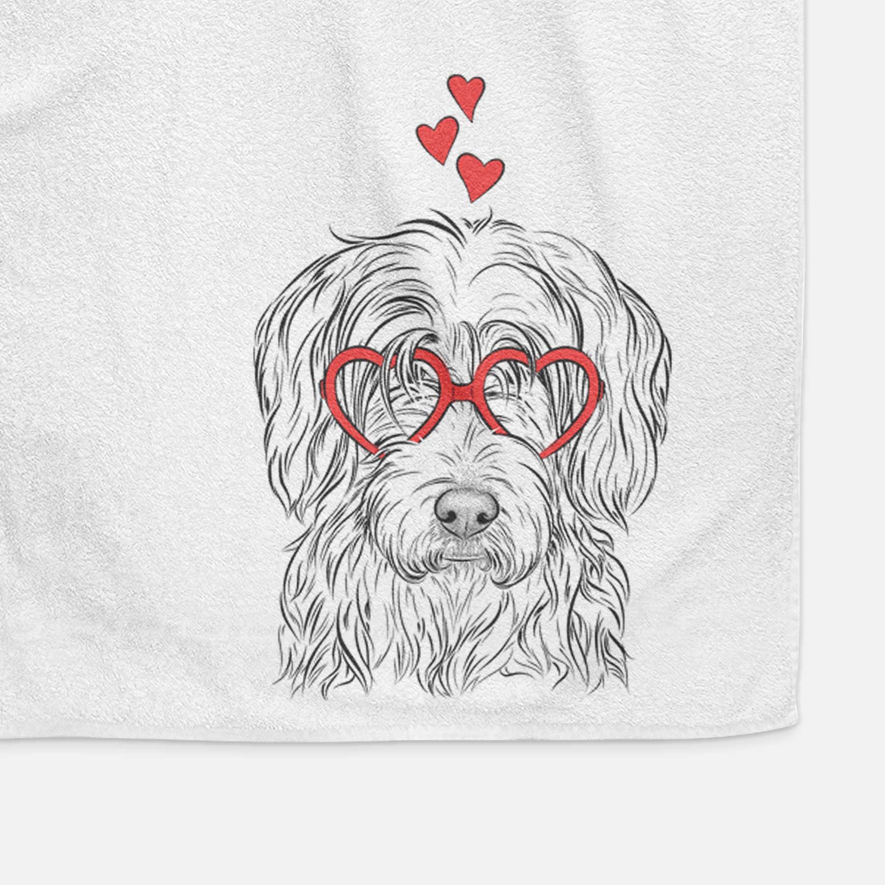 Harry the Mixed Breed Decorative Hand Towel