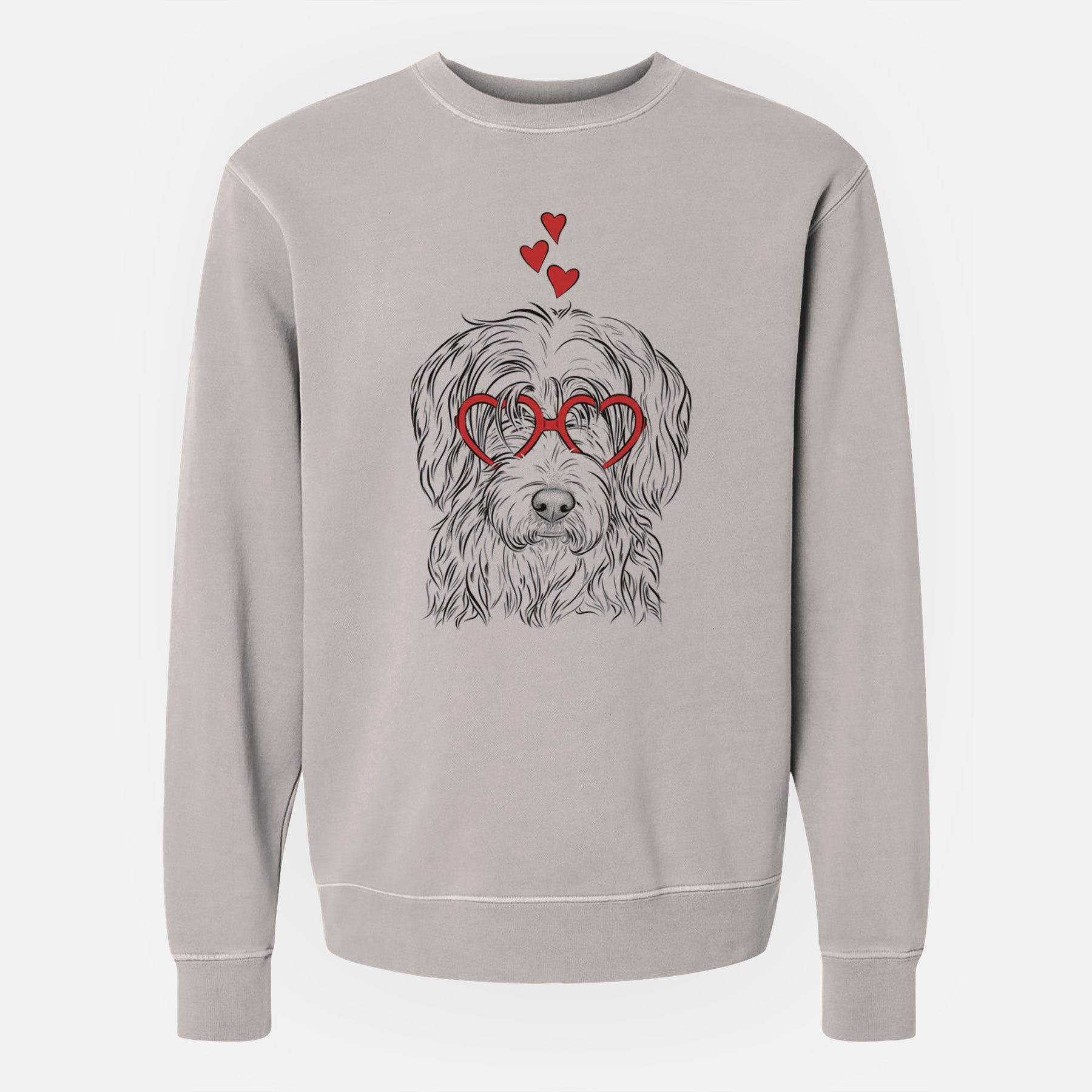 Valentine Harry the Mixed Breed - Unisex Pigment Dyed Crew Sweatshirt